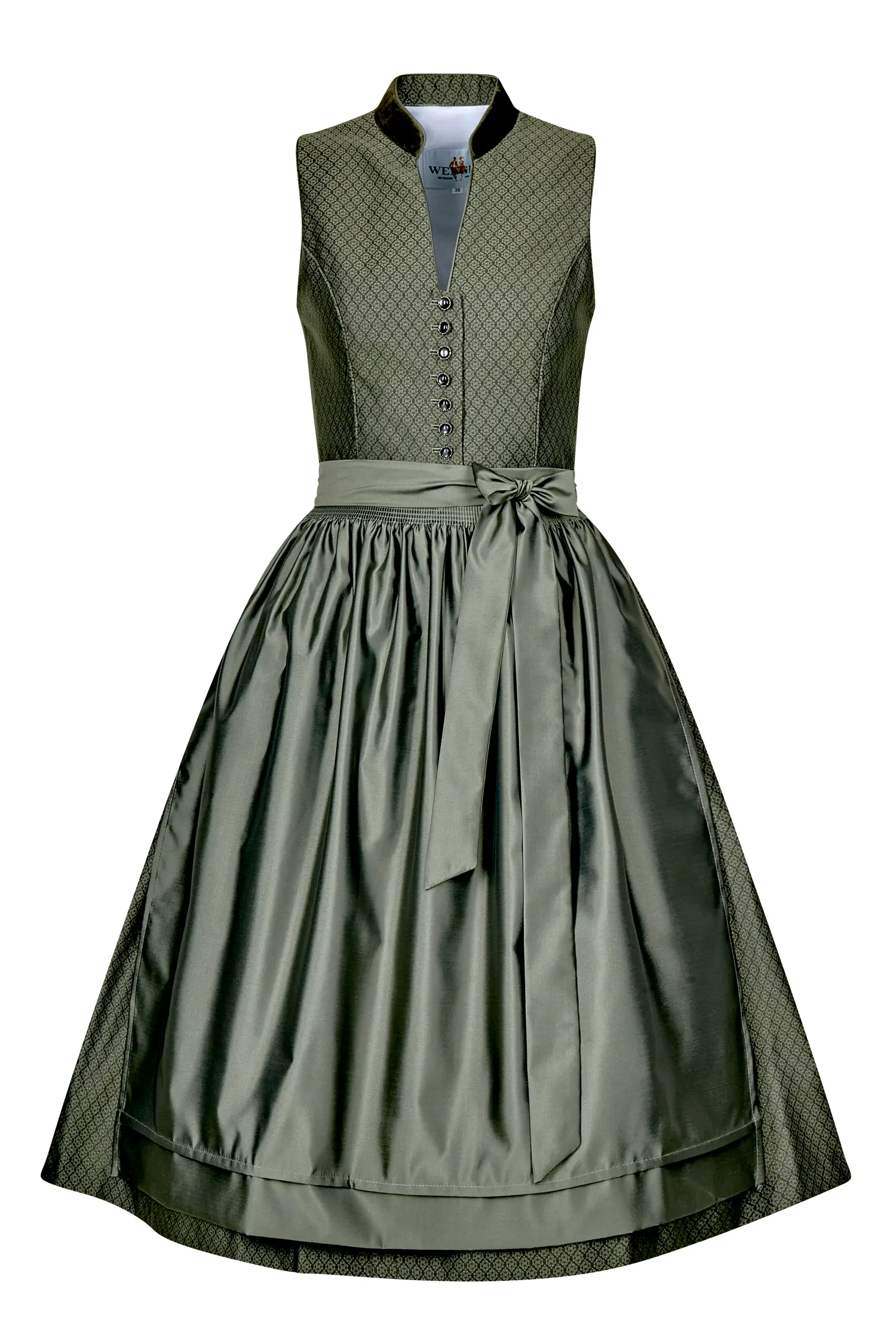 Dirndl grün Hochgeschlossen