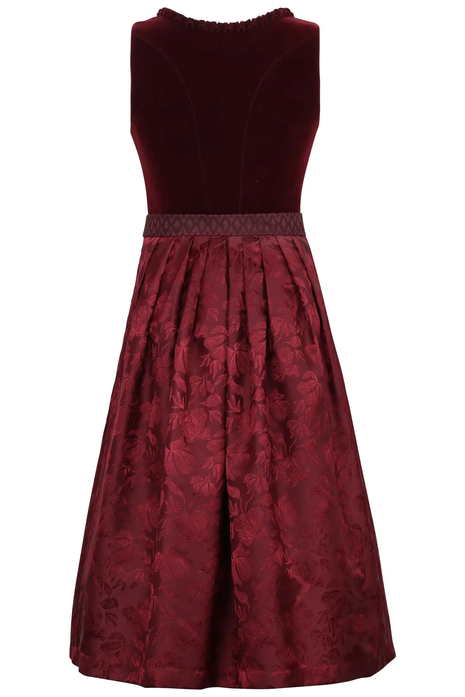 Bordeaux Farbiges Dirndl