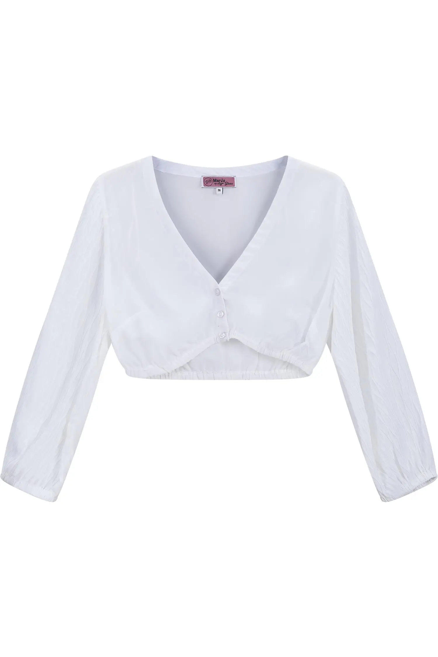 Weiße Dirndlbluse Nandelstadt von MarJo in Weiß 