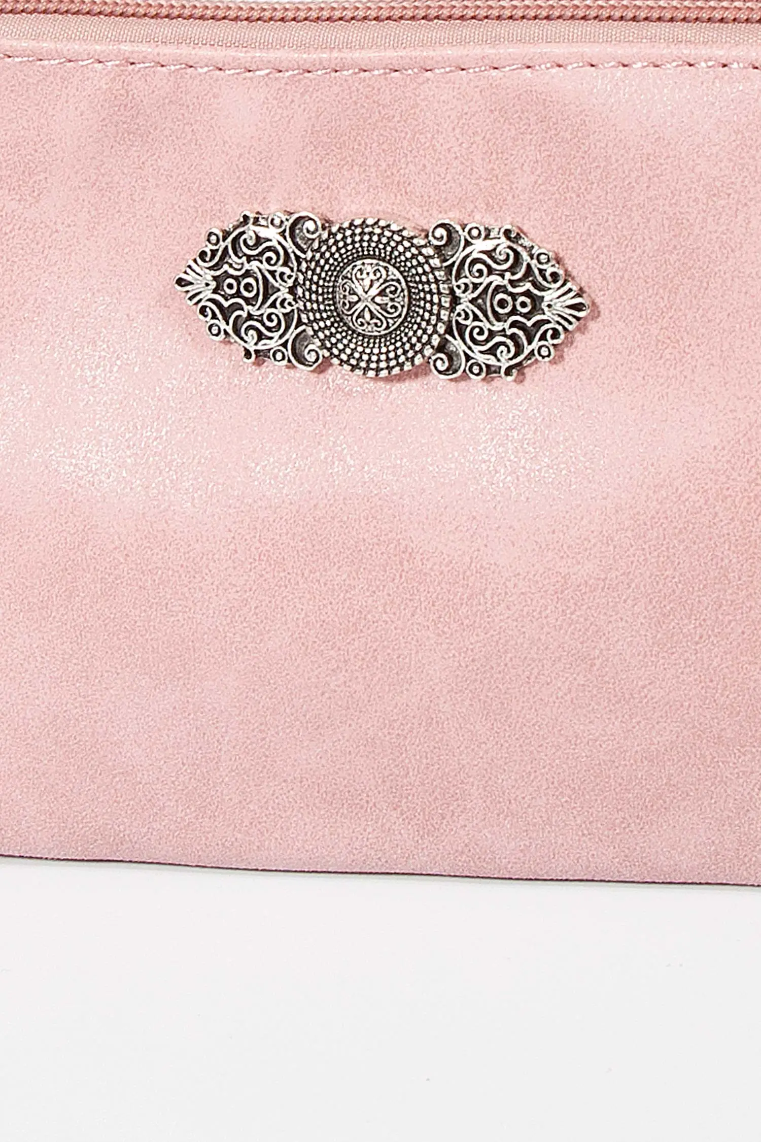 Kleine Trachtentasche in rosa zum umhängen Detail