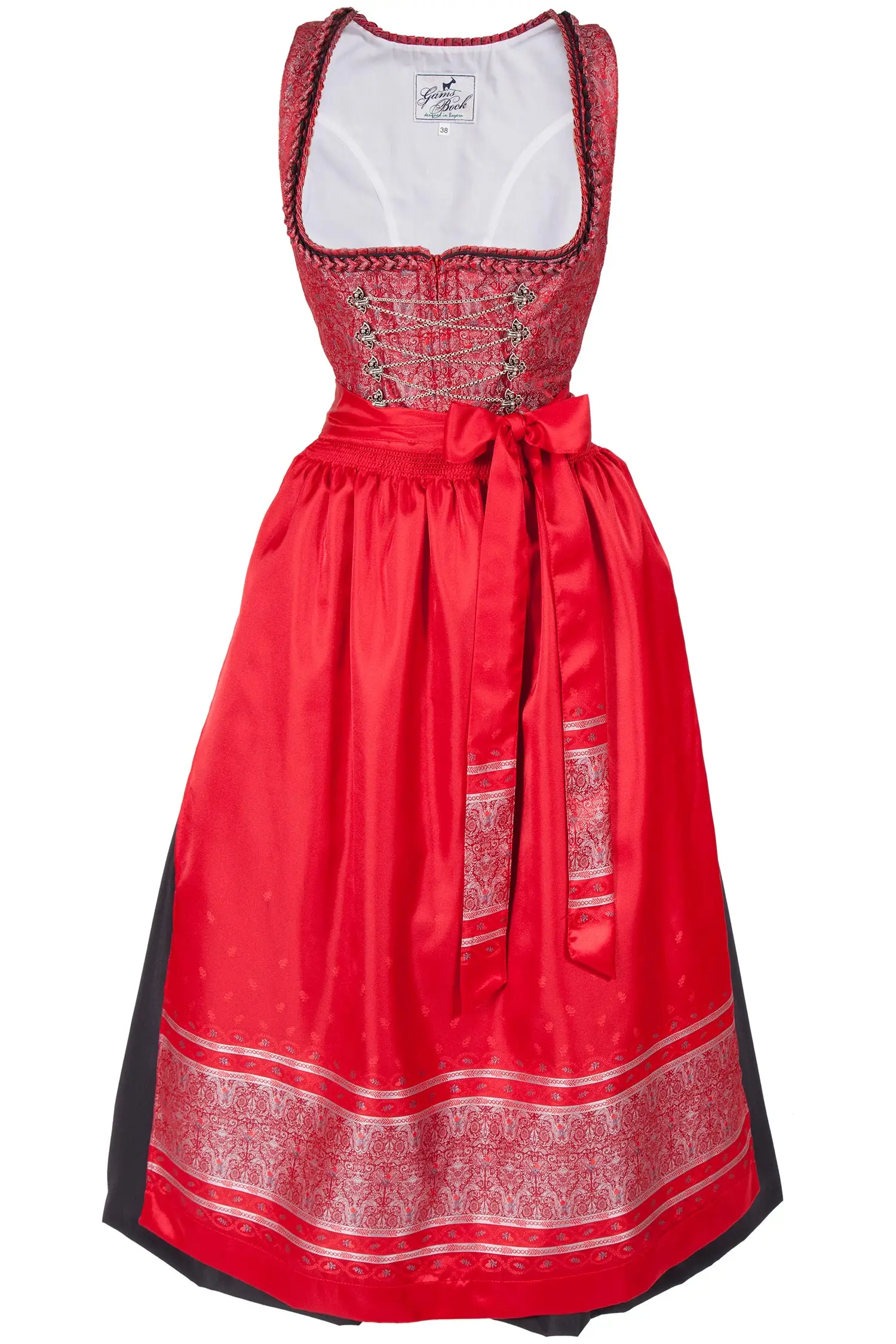 Langes Dirndl Lisa in leuchtendem rot 