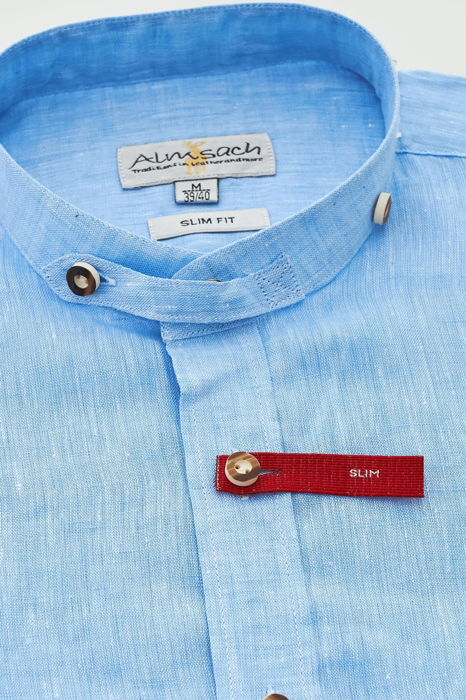 Almsach Leinenhemd in Blau