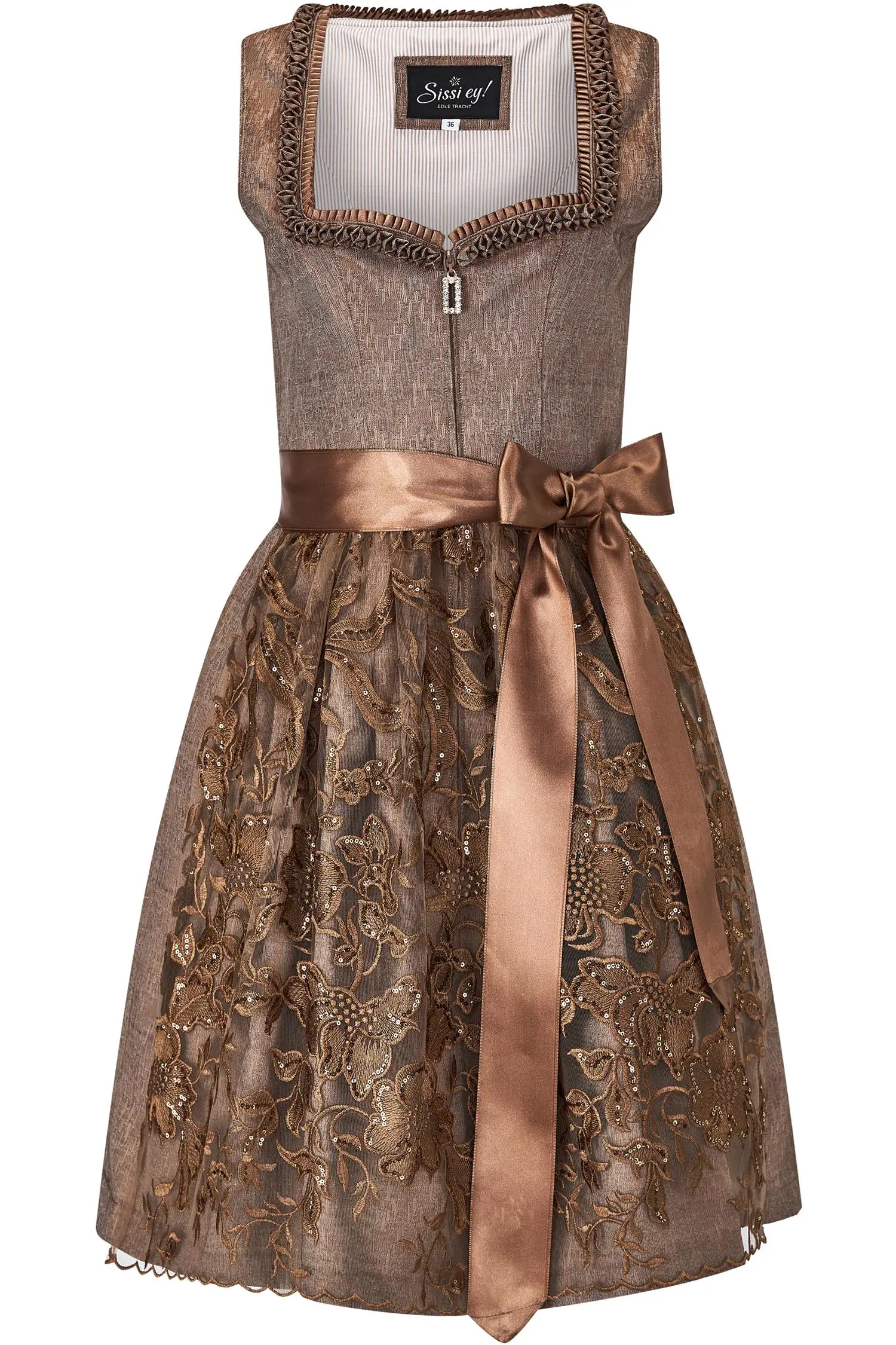 Dirndl von Bergweiss in Braun