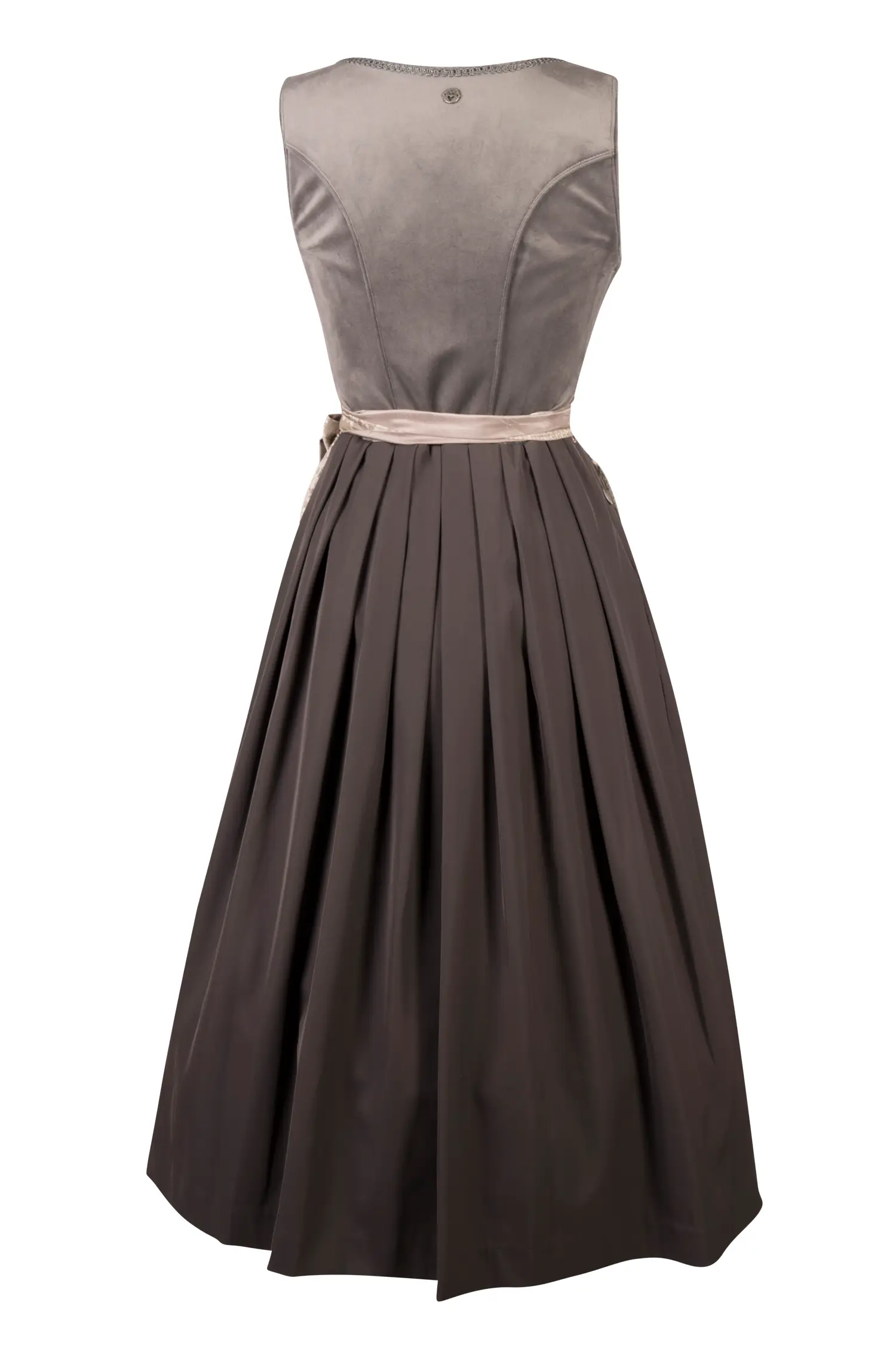 Dirndl Diandra in Grau Rückansicht