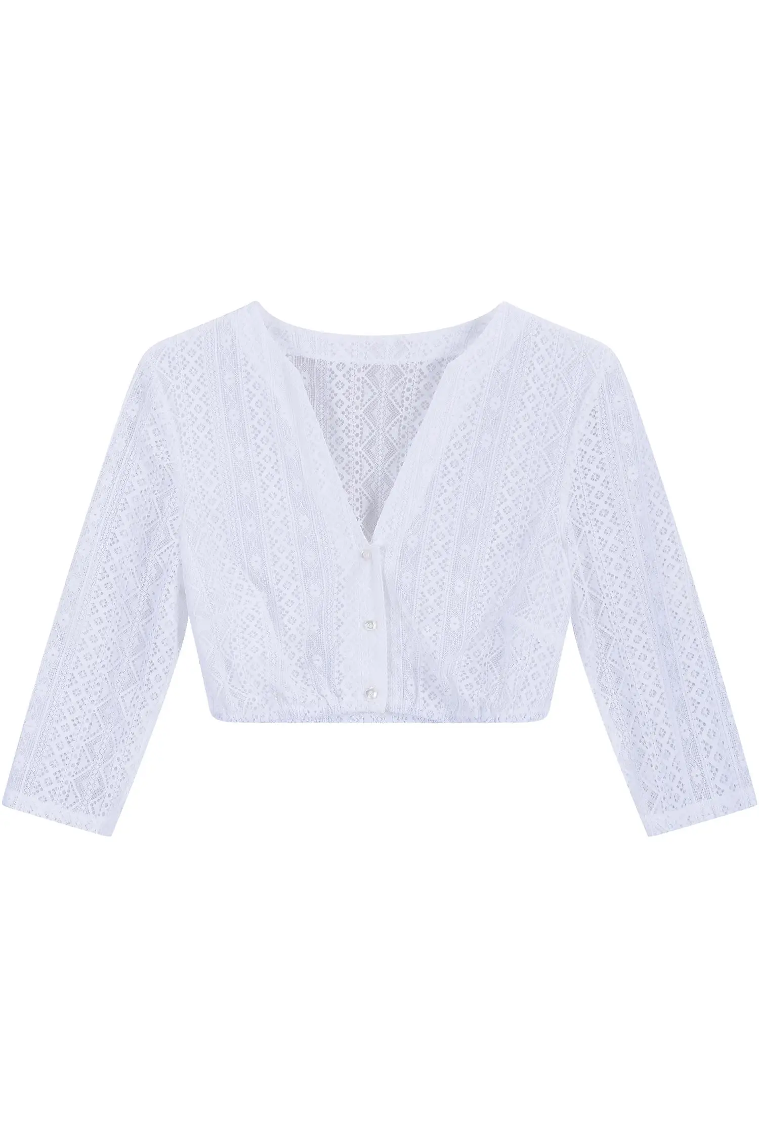 Waldorff Dirndlbluse Franzi in Weiß