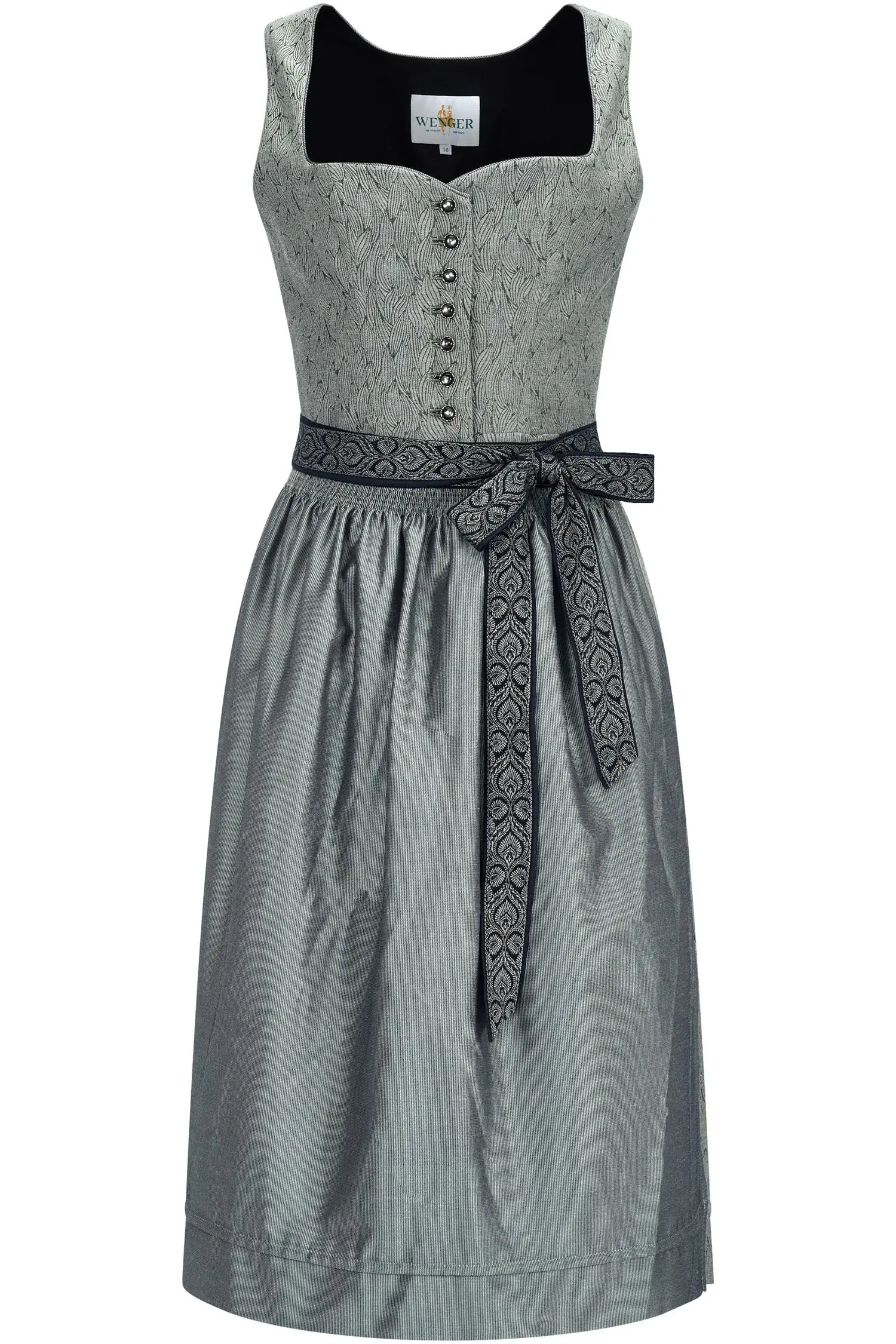 Country Line Dirndl Waria in dunkelgrün