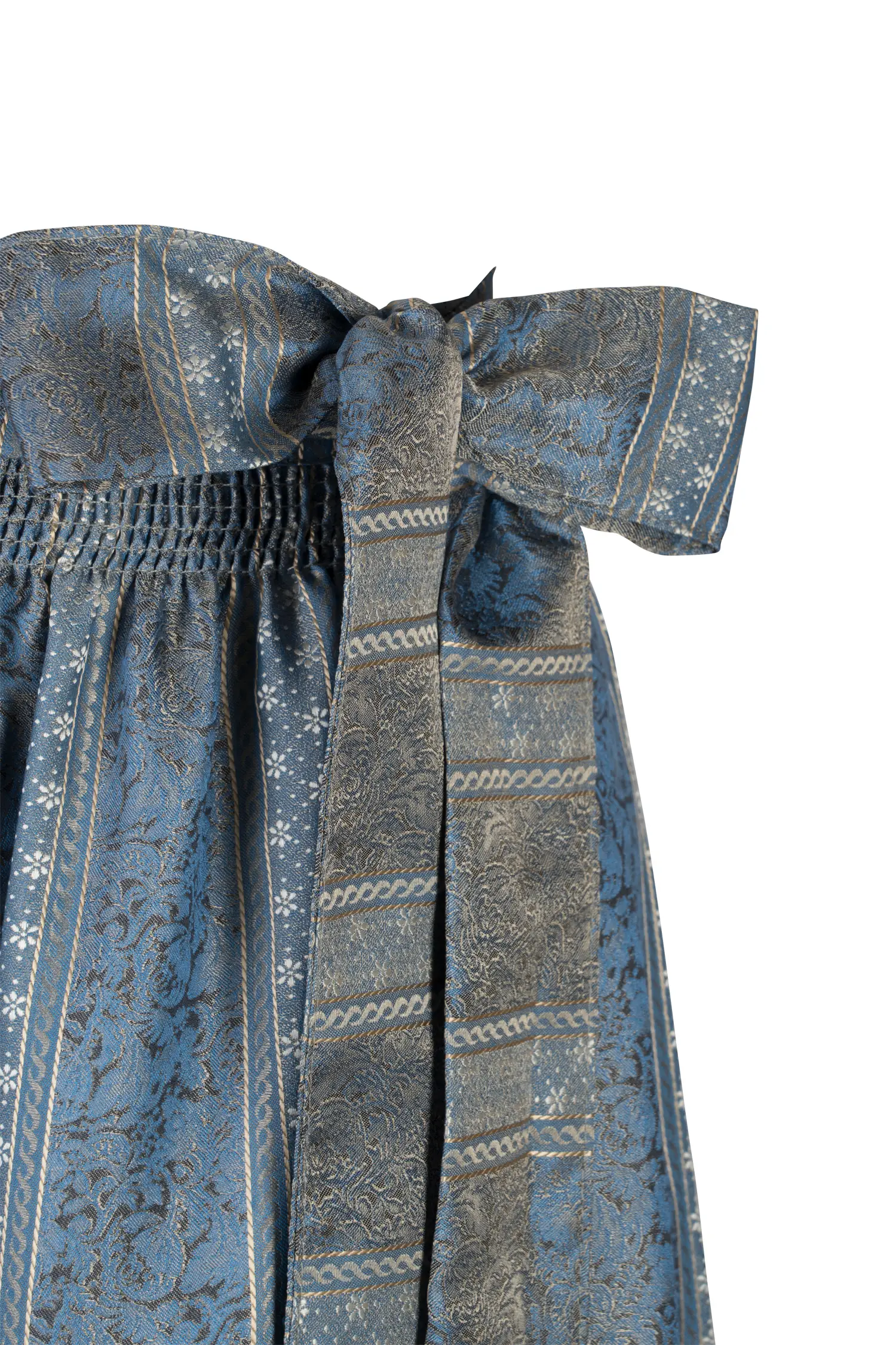 Dirndlschürze hellblau 85 cm - Detail