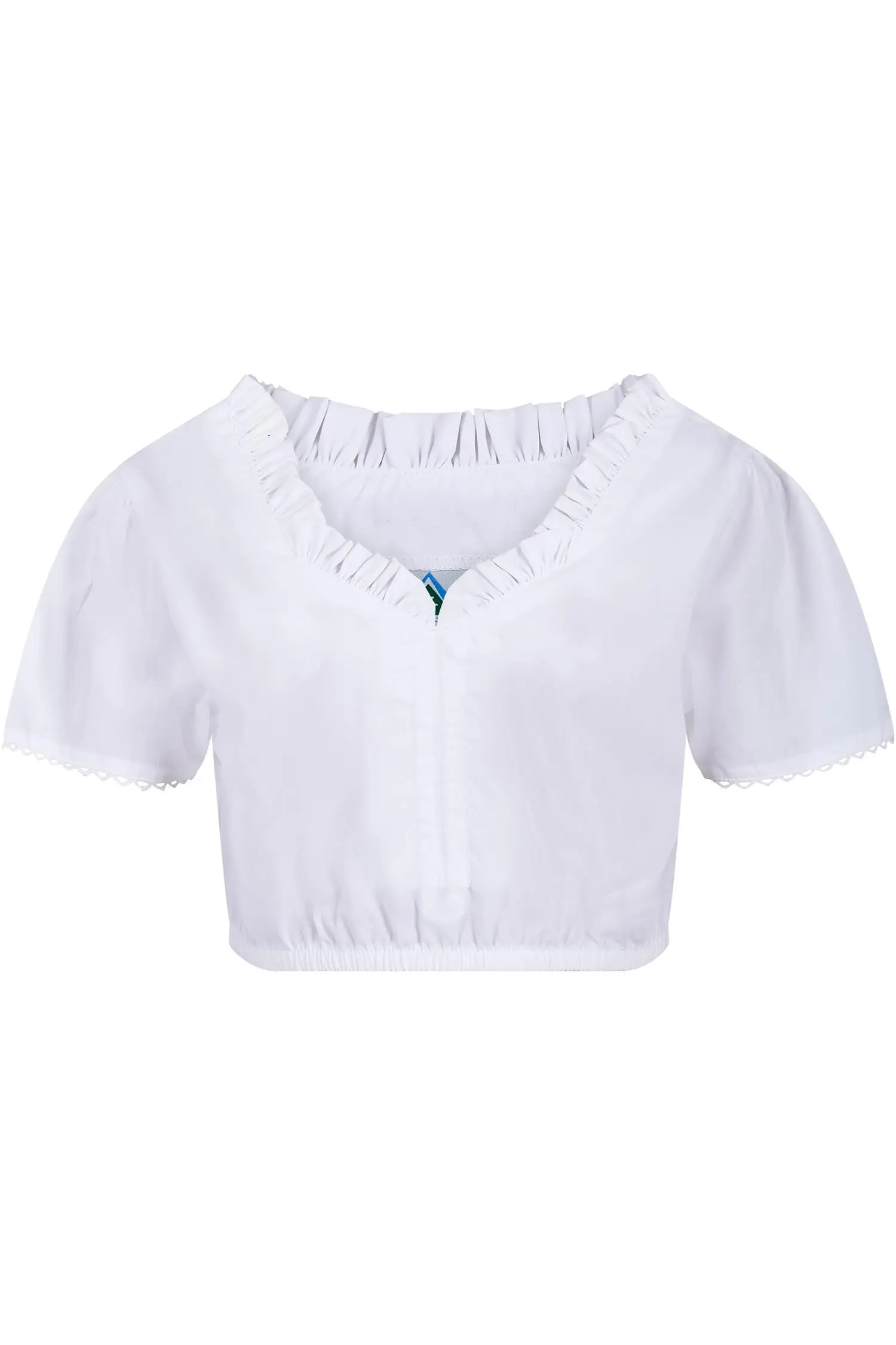 Isar Trachten Kinderbluse in Weiß