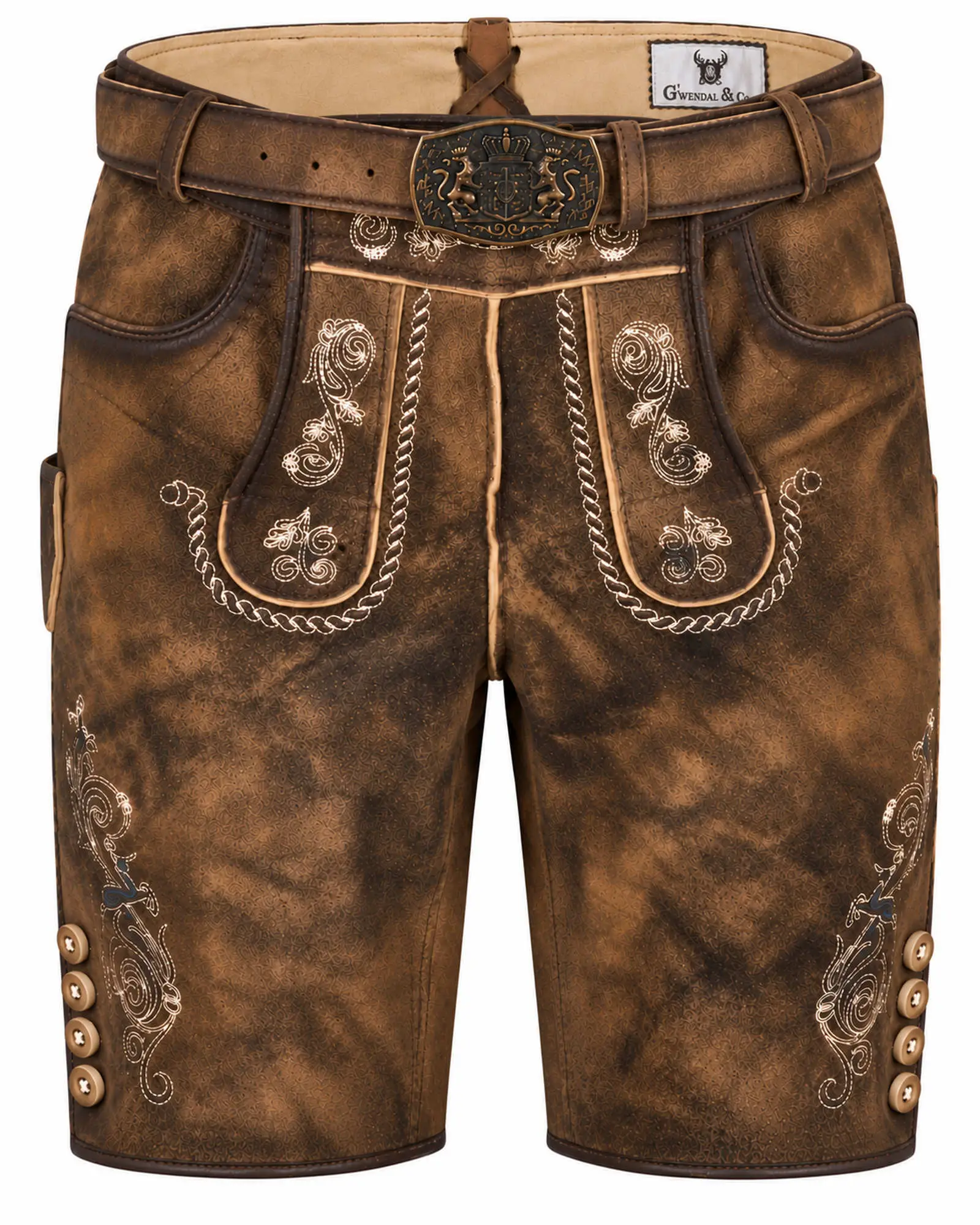 Lederhose Michael von Gweih & Silk in Hellbraun Lederhose Michael von Gweih & Silk in Hellbraun