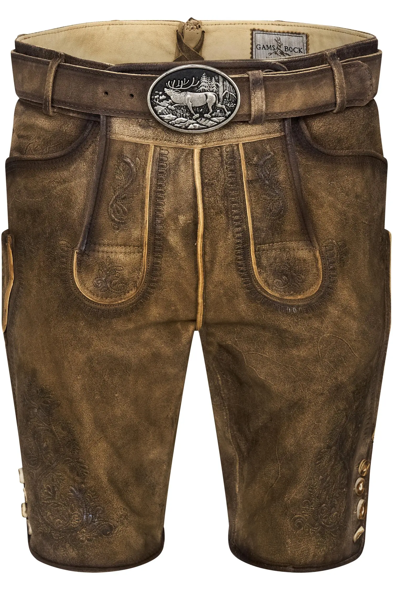 Lederhose Bertl in Hellbraun