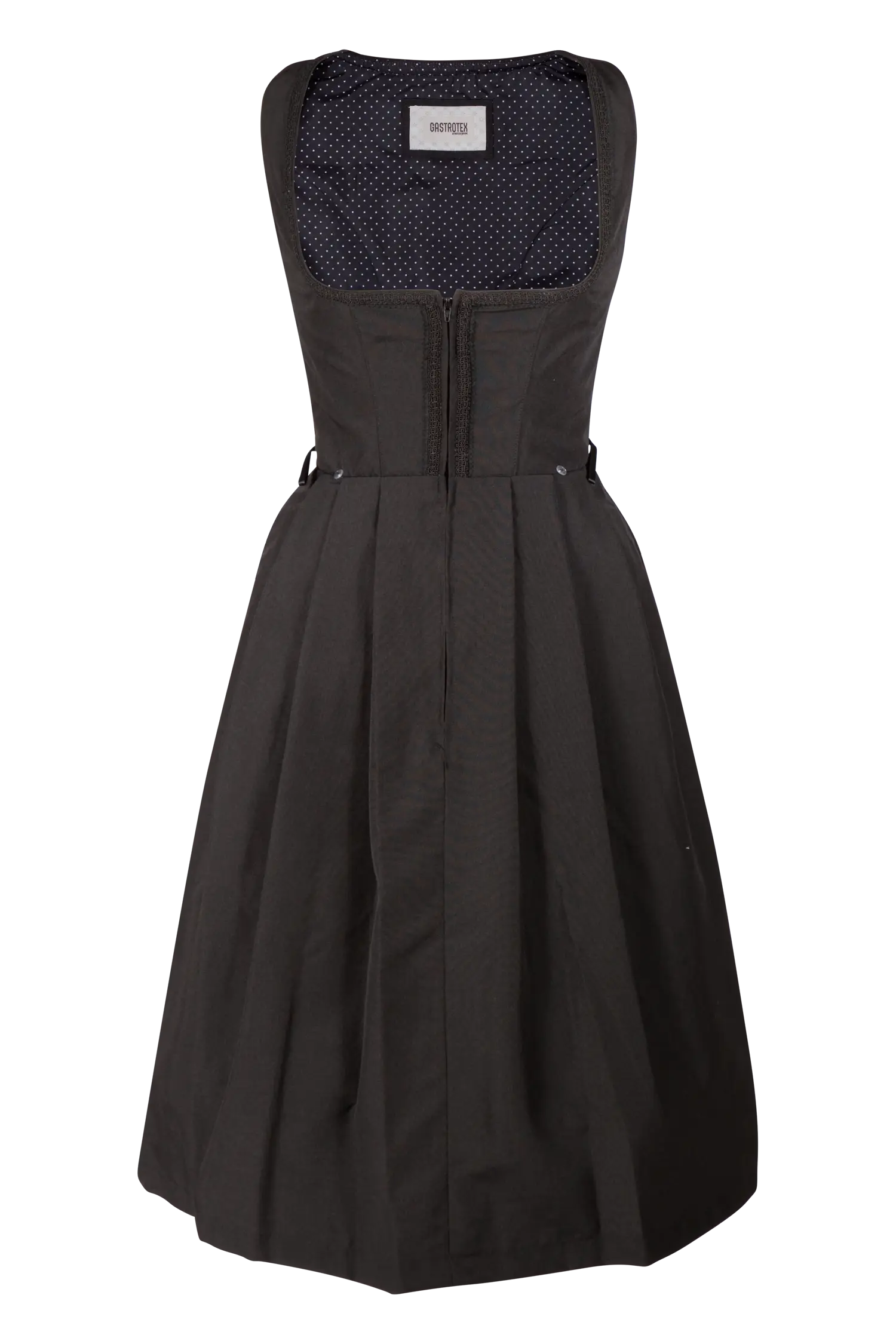 3092-0022-sw5-23-06f-0735 Dirndl Zita in schwarz als Gastrodirndl
