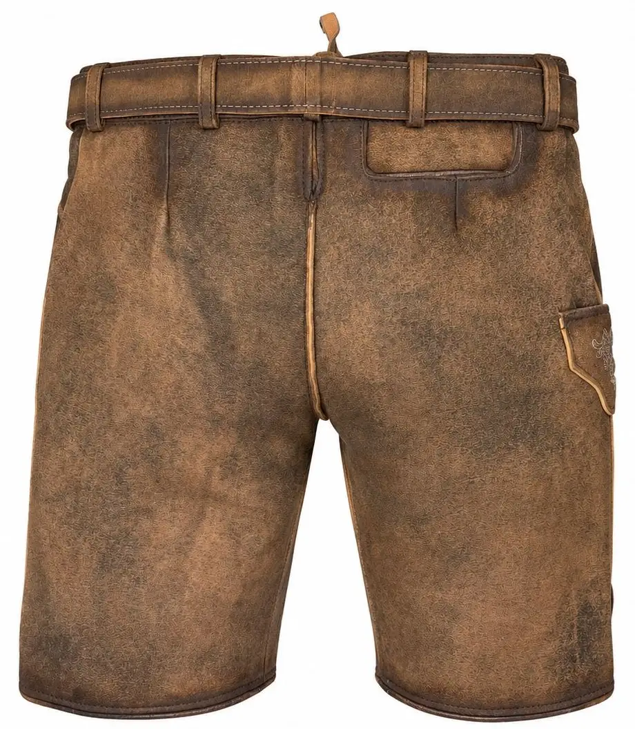 Lederhose Ludwig von Gamsbock in Kastanie Lederhose Ludwig von Gamsbock in Kastanie