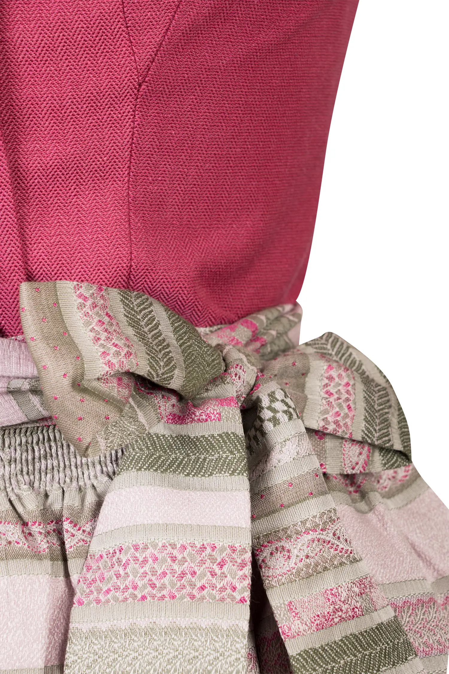 Dirndl Schliersee in Rot Detail Mieder