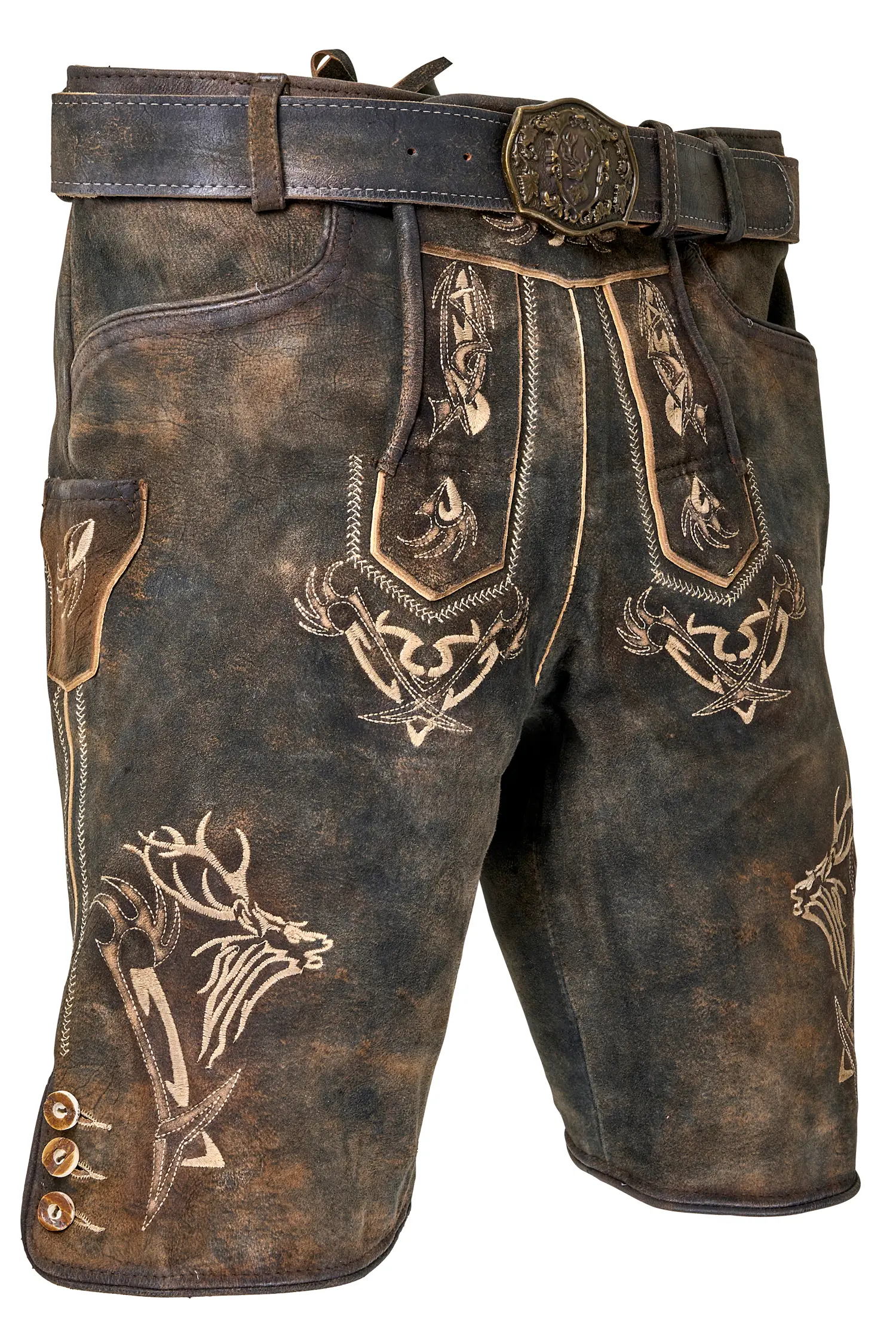 lederhose mit Stickereien
