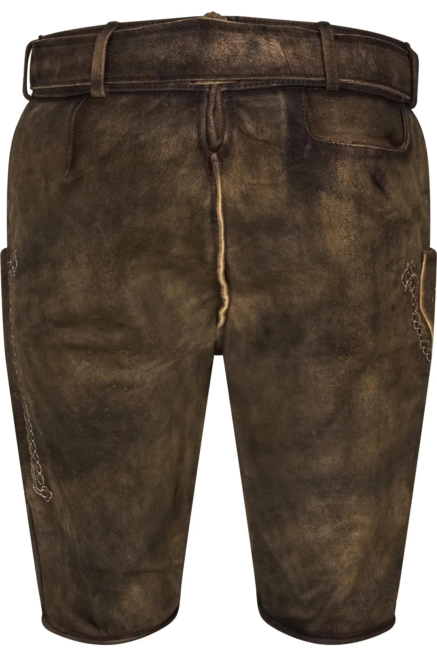 Gamsbock Lederhose Franz in Grau