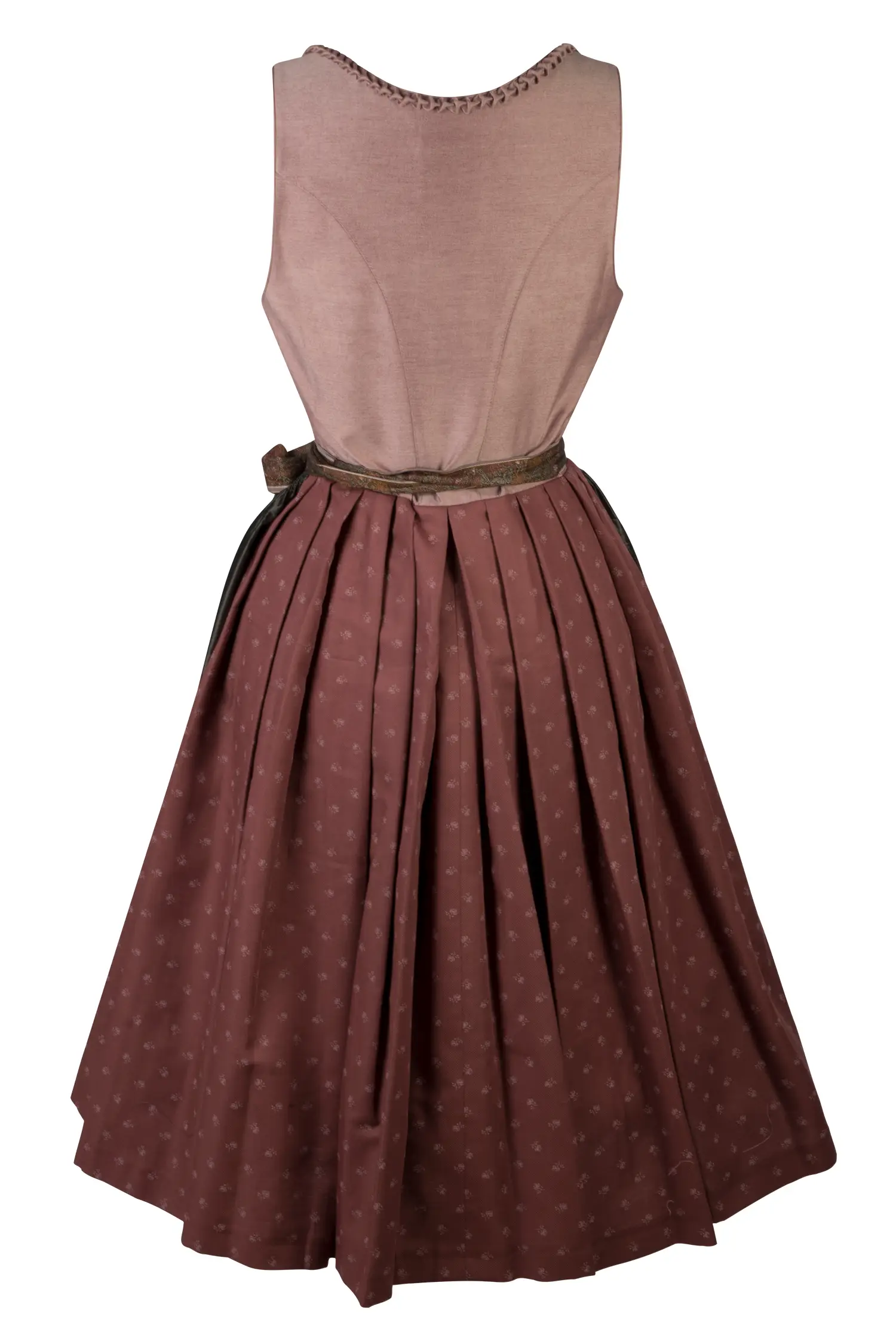 Hammerschmid Dirndl Pillersee in rosa / tanne - Rückansicht