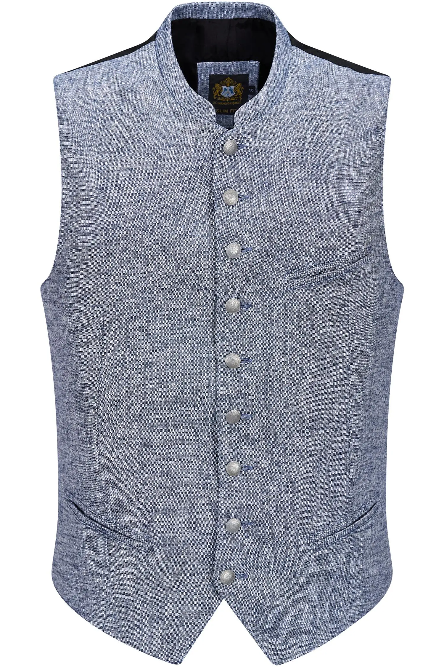 Trachtenweste Carlo von Hammerschmid in Hellblau Hammerschmid Weste Carlo in Blau