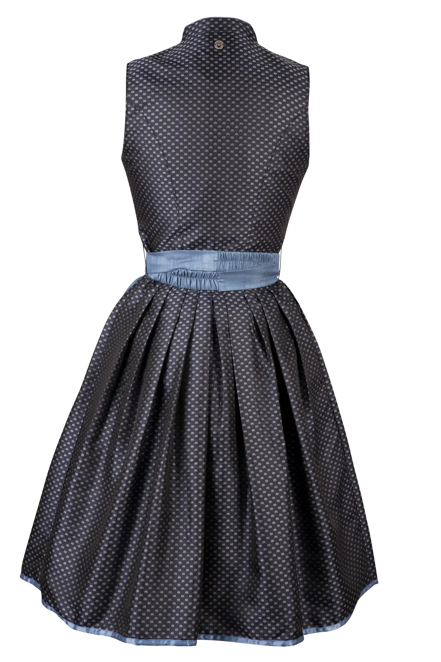 Dirndl Dragee in Blau Rückansicht