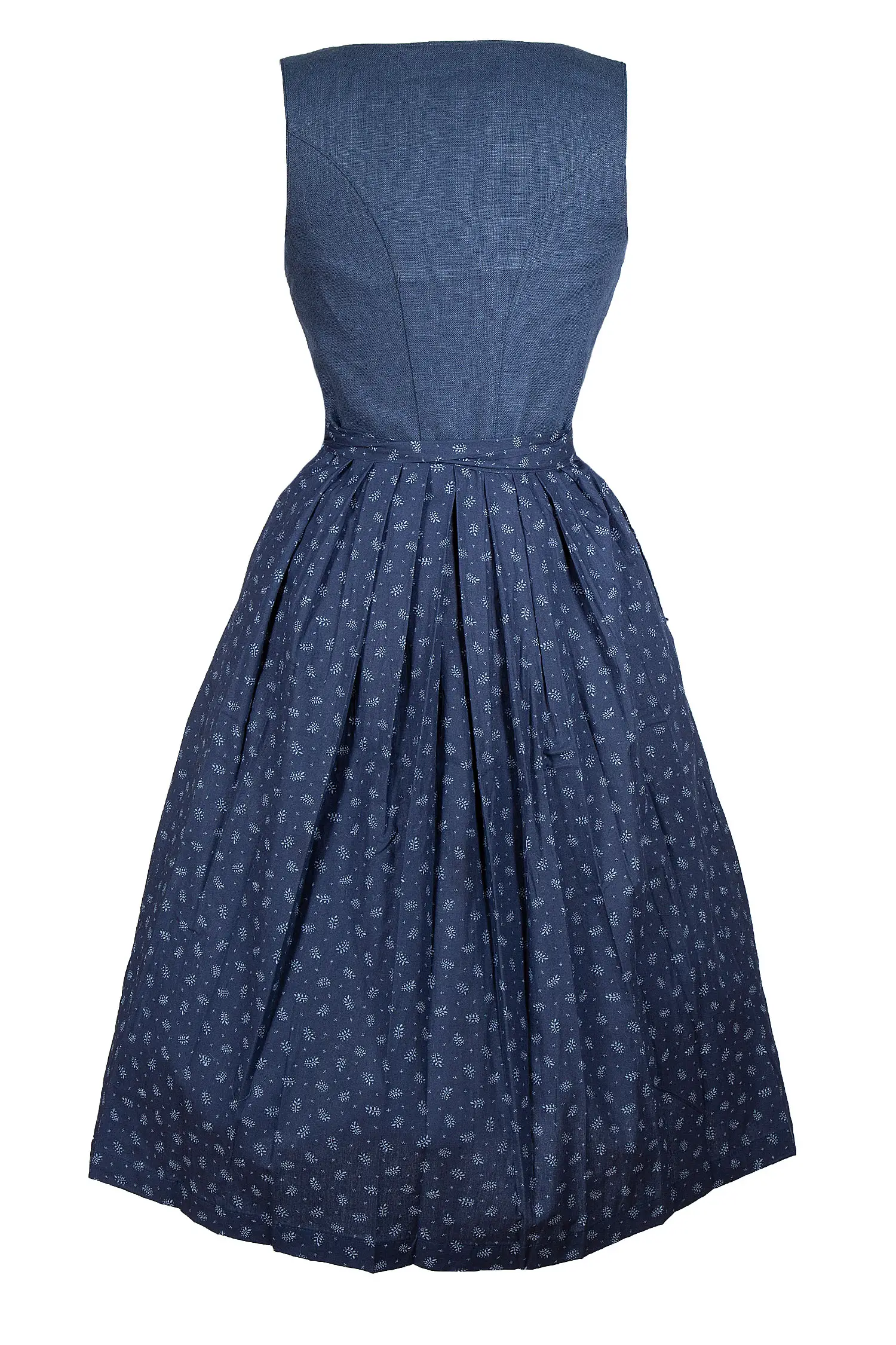 Nachtblaues Dirndl von Sissi ey! - Rückansicht