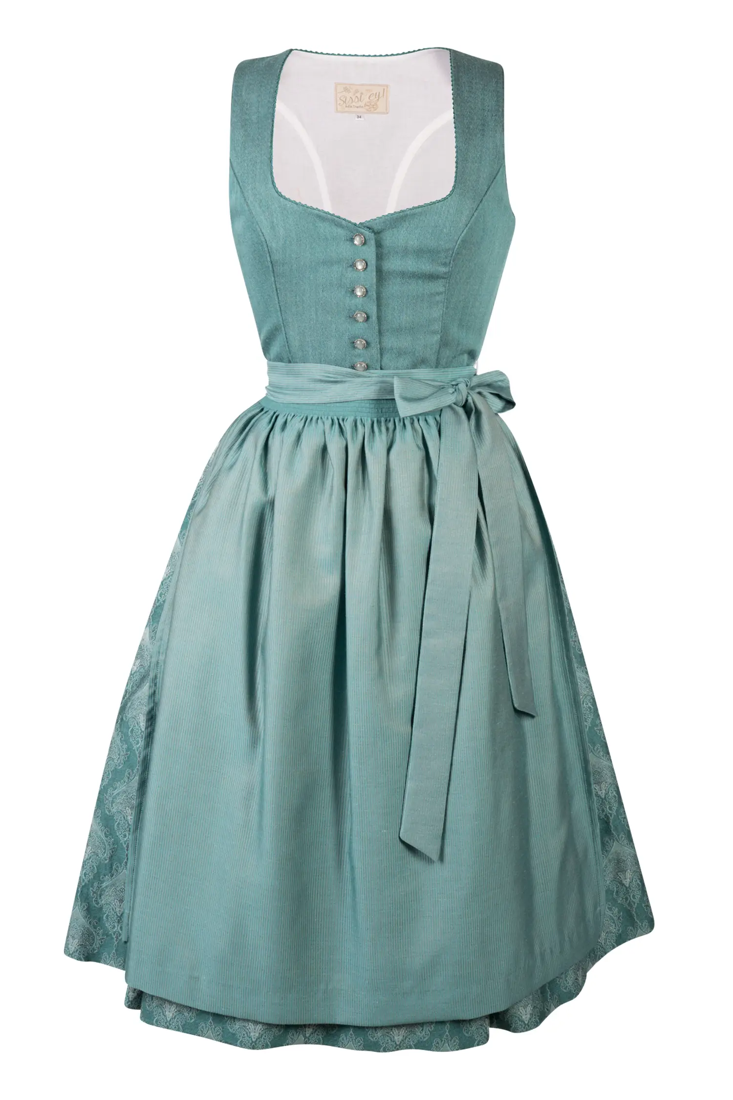 3098-0431-tk6-24-04-2904911 Dirndl Kaja in Petrolfarben