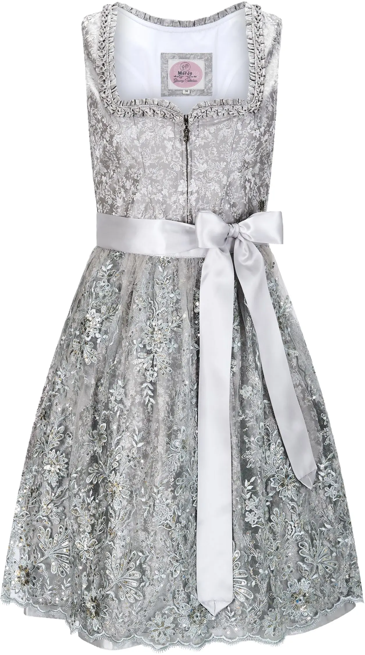 MarJo Dirndl Antdorf in Silber