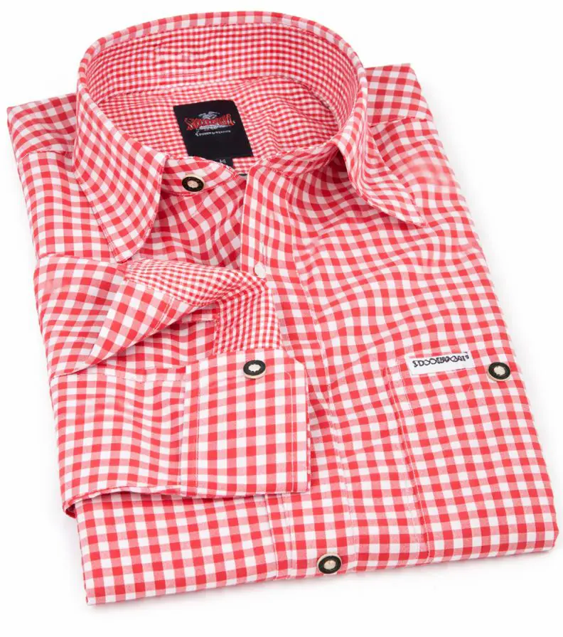 Trachtenhemd Campos von Stockerpoint in Rot Stockerpoint Trachtenhemd MOdell Campos in Rot