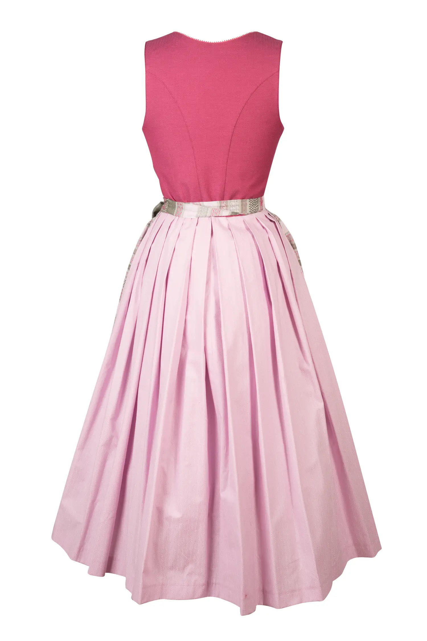 Dirndl Schliersee in Rot Rückansicht