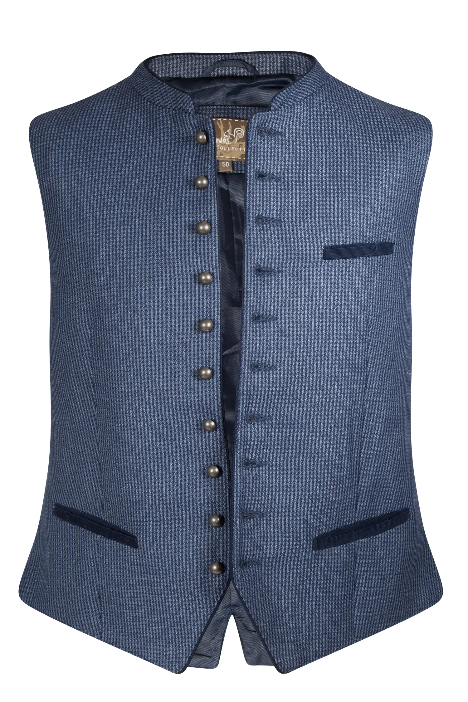 Jacquard-Trachtenweste Marlon in blau