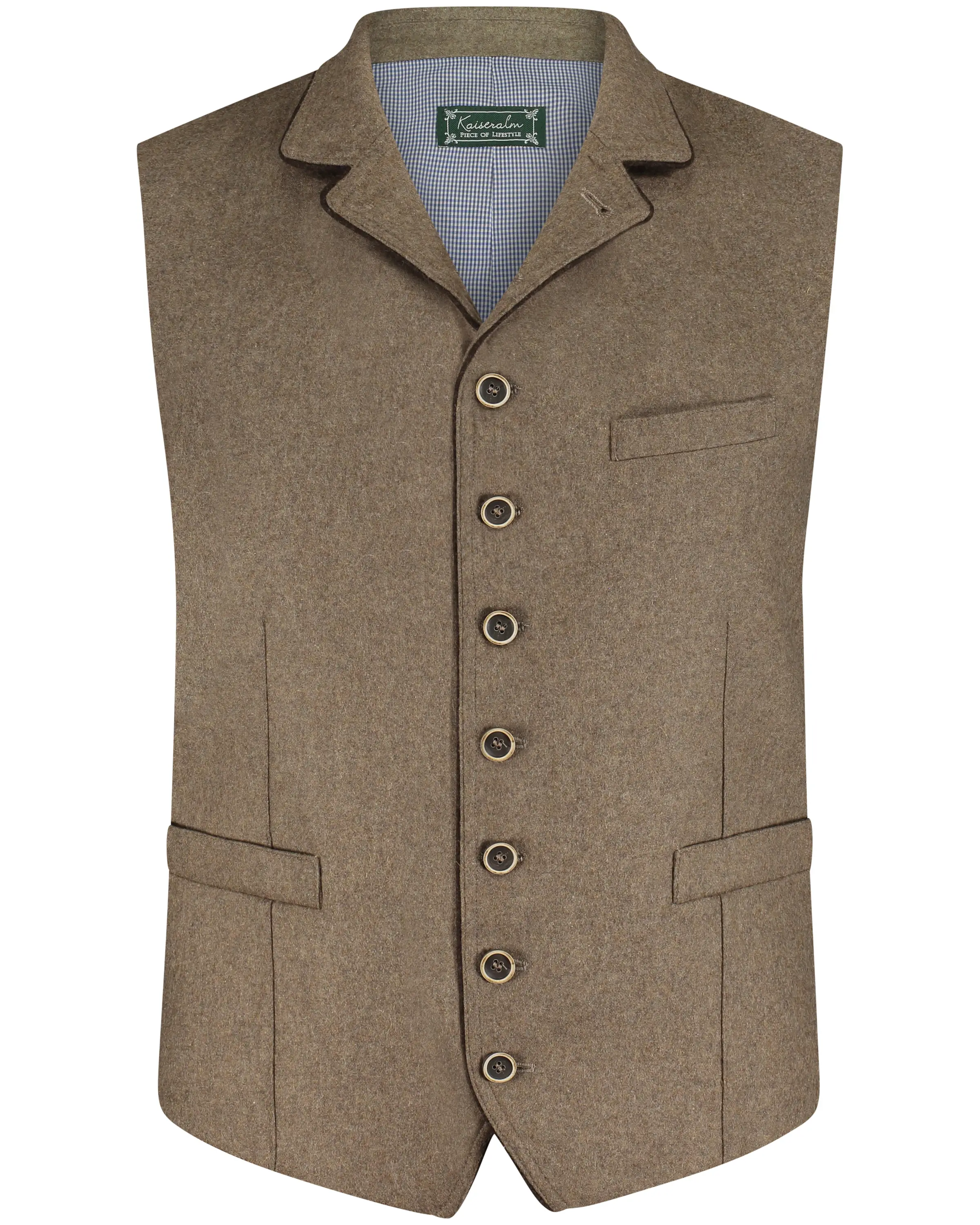 Bartl-vorne Trachtenweste Bartl von Kaiseralm in Braun