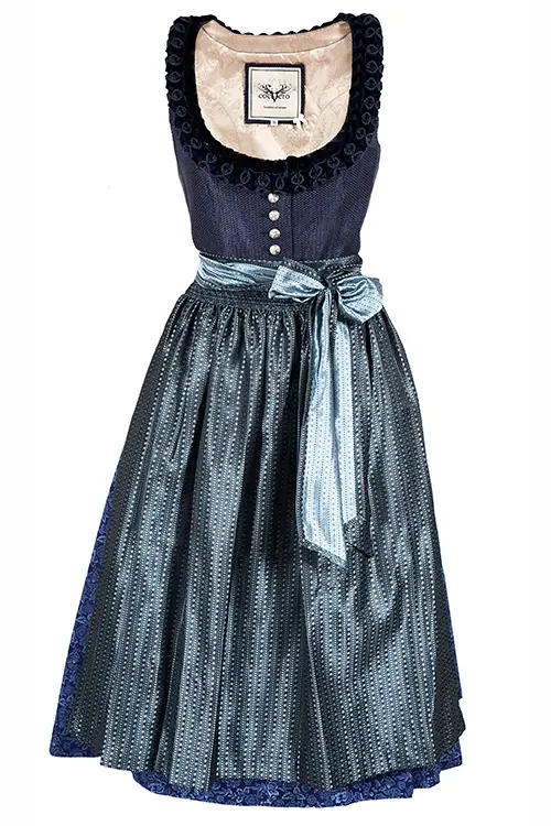 Designer Dirndl Nele in dunkeblau von CoCoVero Trachten