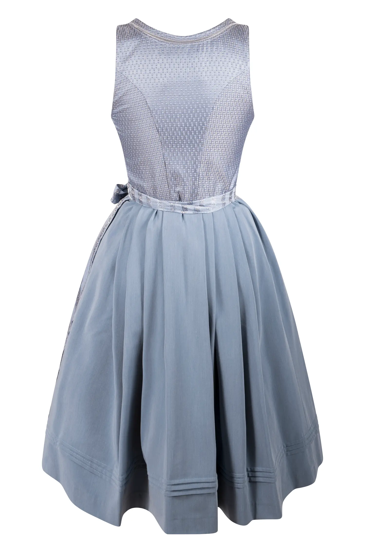 Hellblaues Dirndl Babsi - Rückansicht