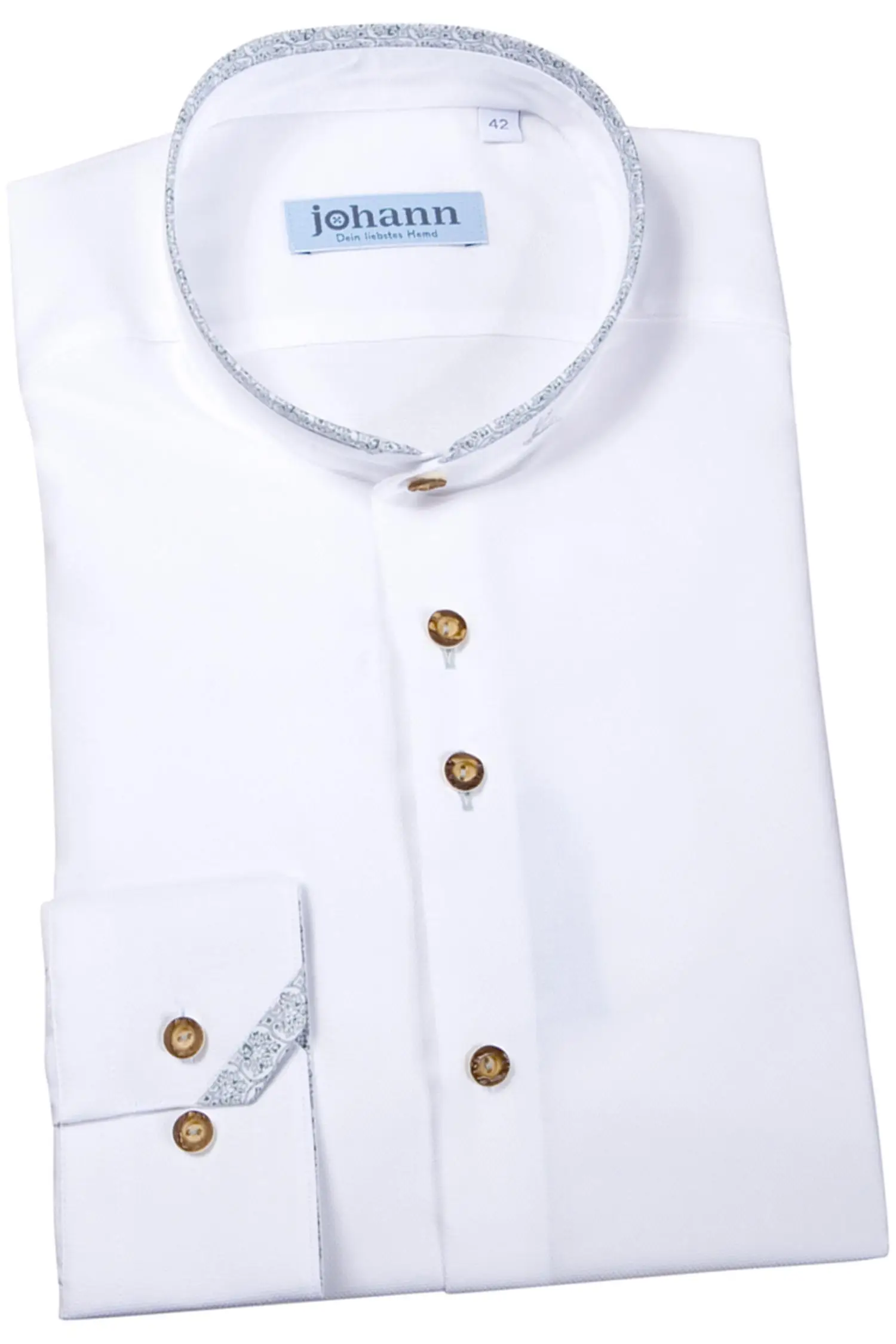 1506-0029-gn2-23-11-300001 Oxford Trachtenhemd weiß / grün / grau