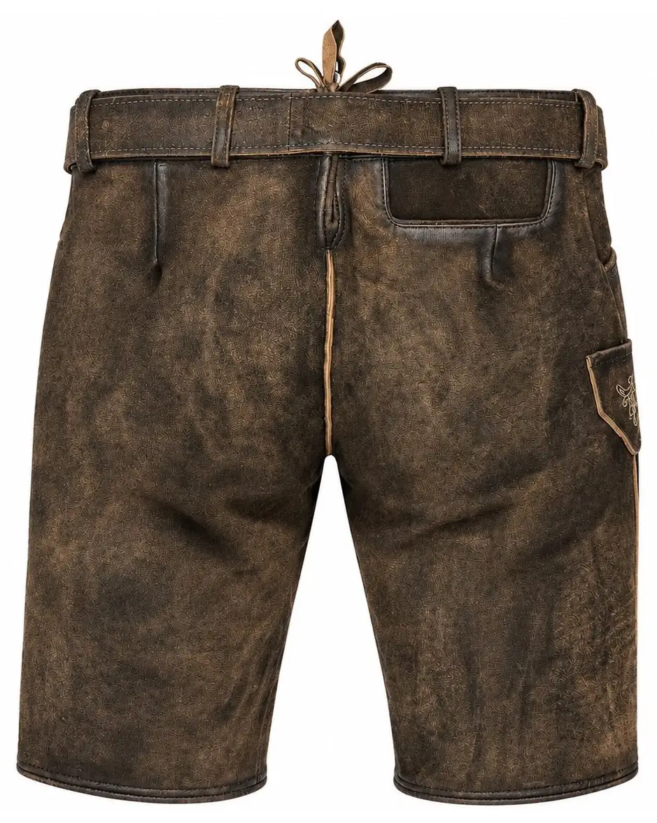 Lederhose Ludwig von Gamsbock in Dunkelbraun Lederhose Ludwig von Gamsbock in Dunkelbraun