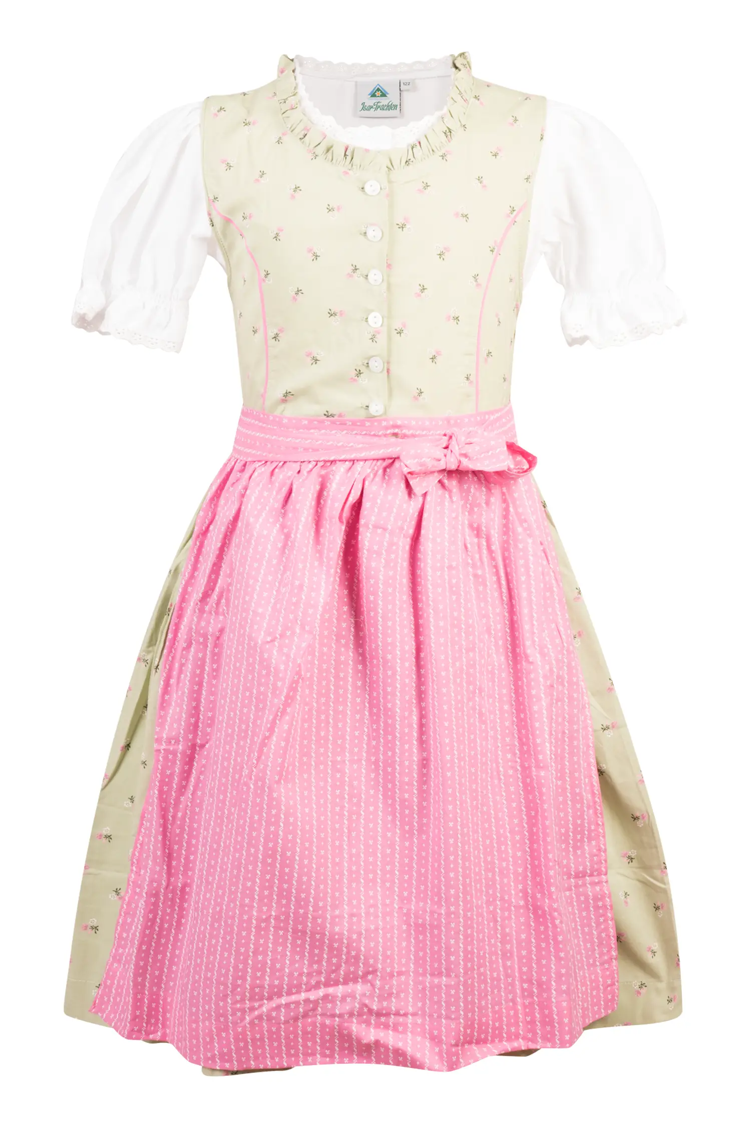 4753-1477-gn4-24-07-0405182 Kinderdirndl in Salbei/Rosa Farben