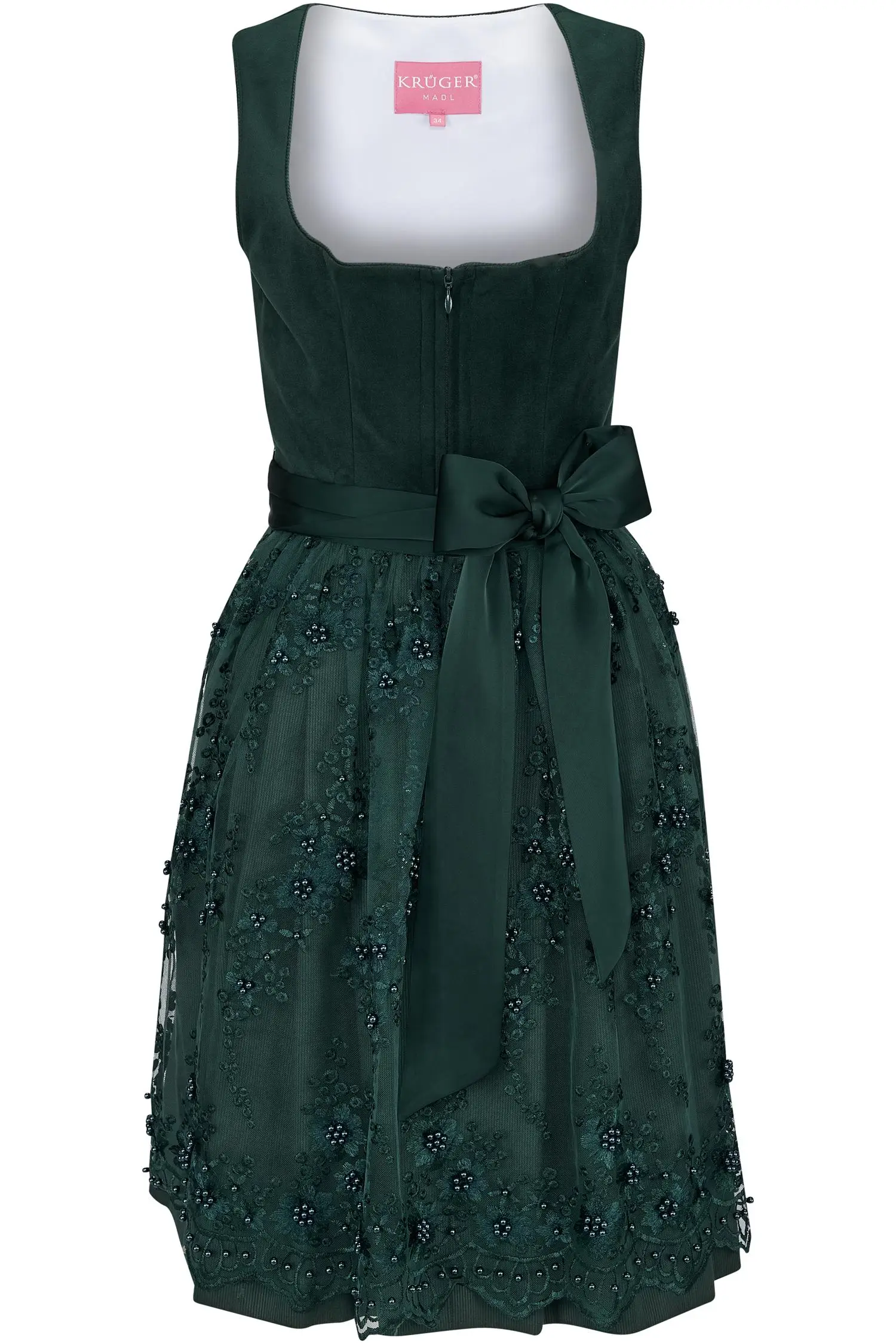 Dirndl Lovira von Krüger in Dunkelgrün Krüger Dirndl Lovira in Grün