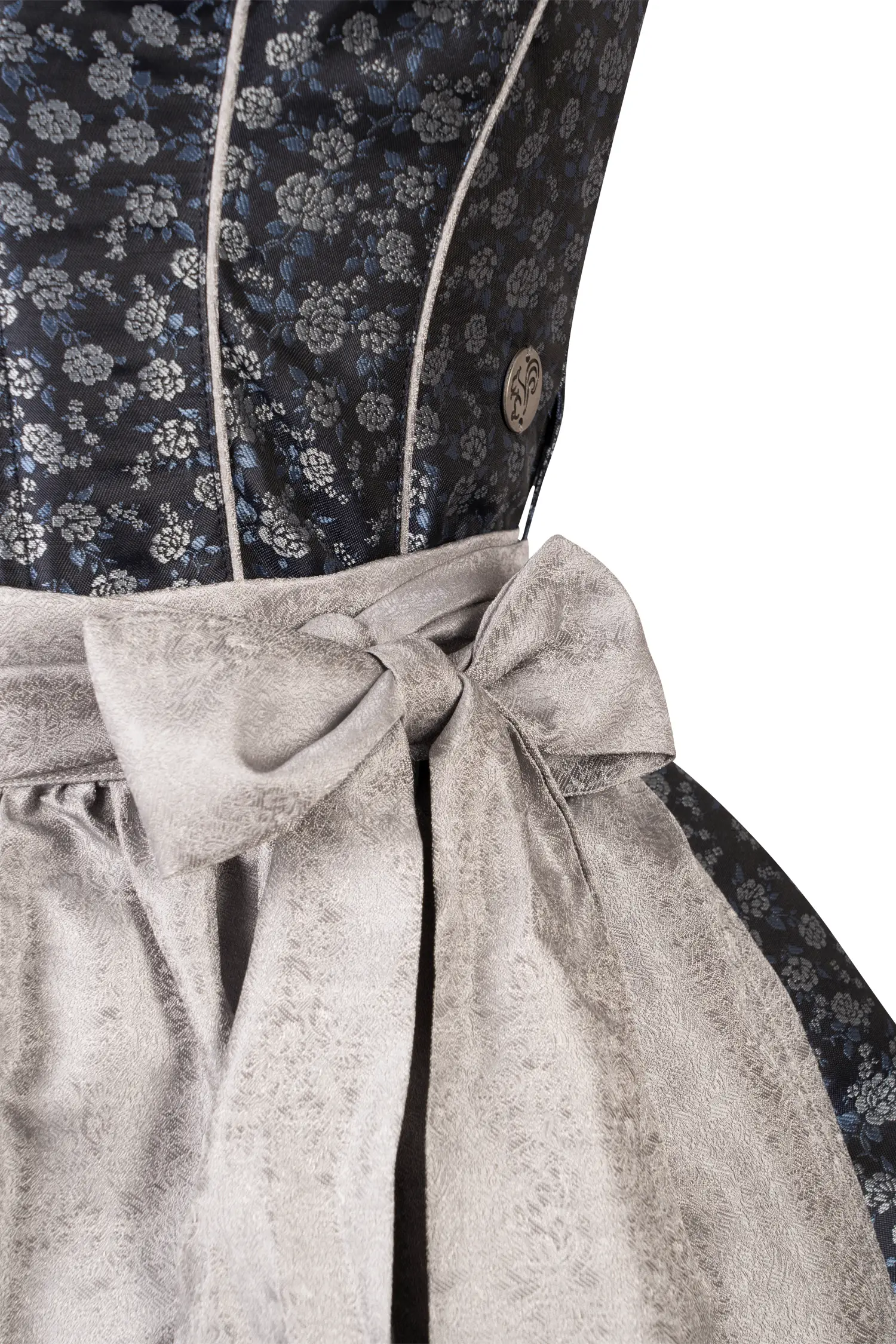 Dirndl in Blau von Marjo Detail Mieder