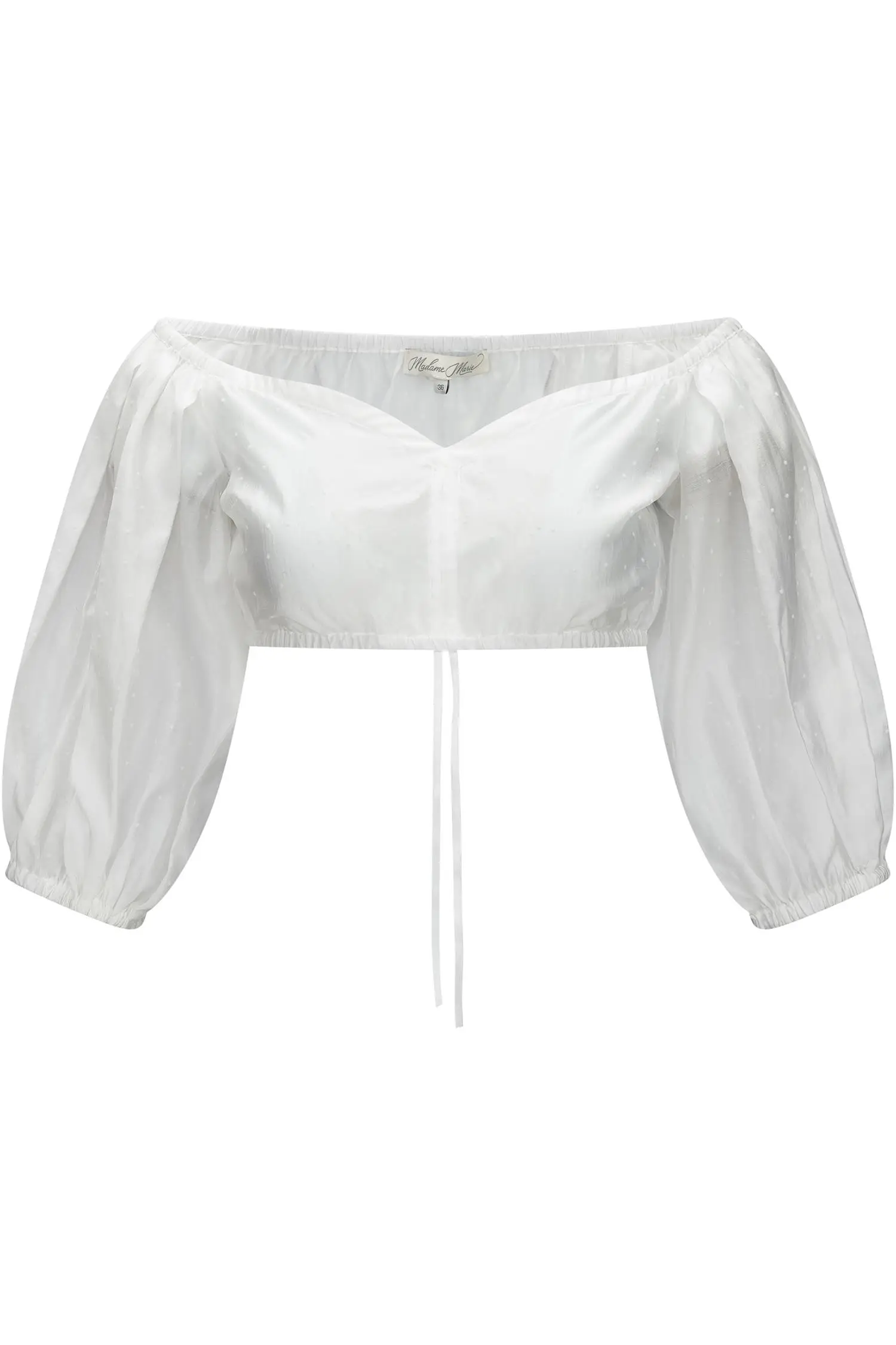 Weiße Dirndlbluse Thalindra von Madame Marie