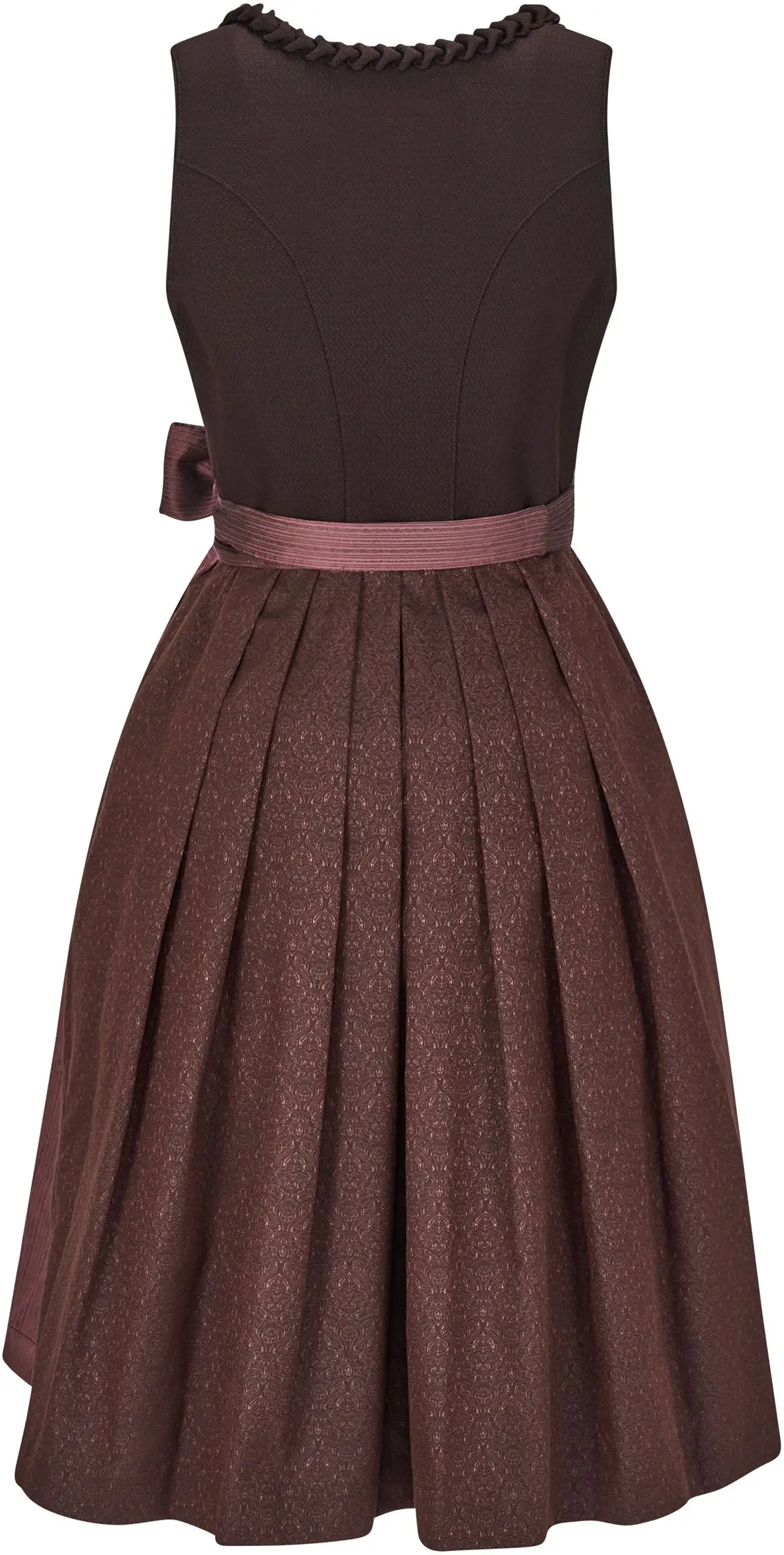 Krüger Dirndl in Bordeauxtönen