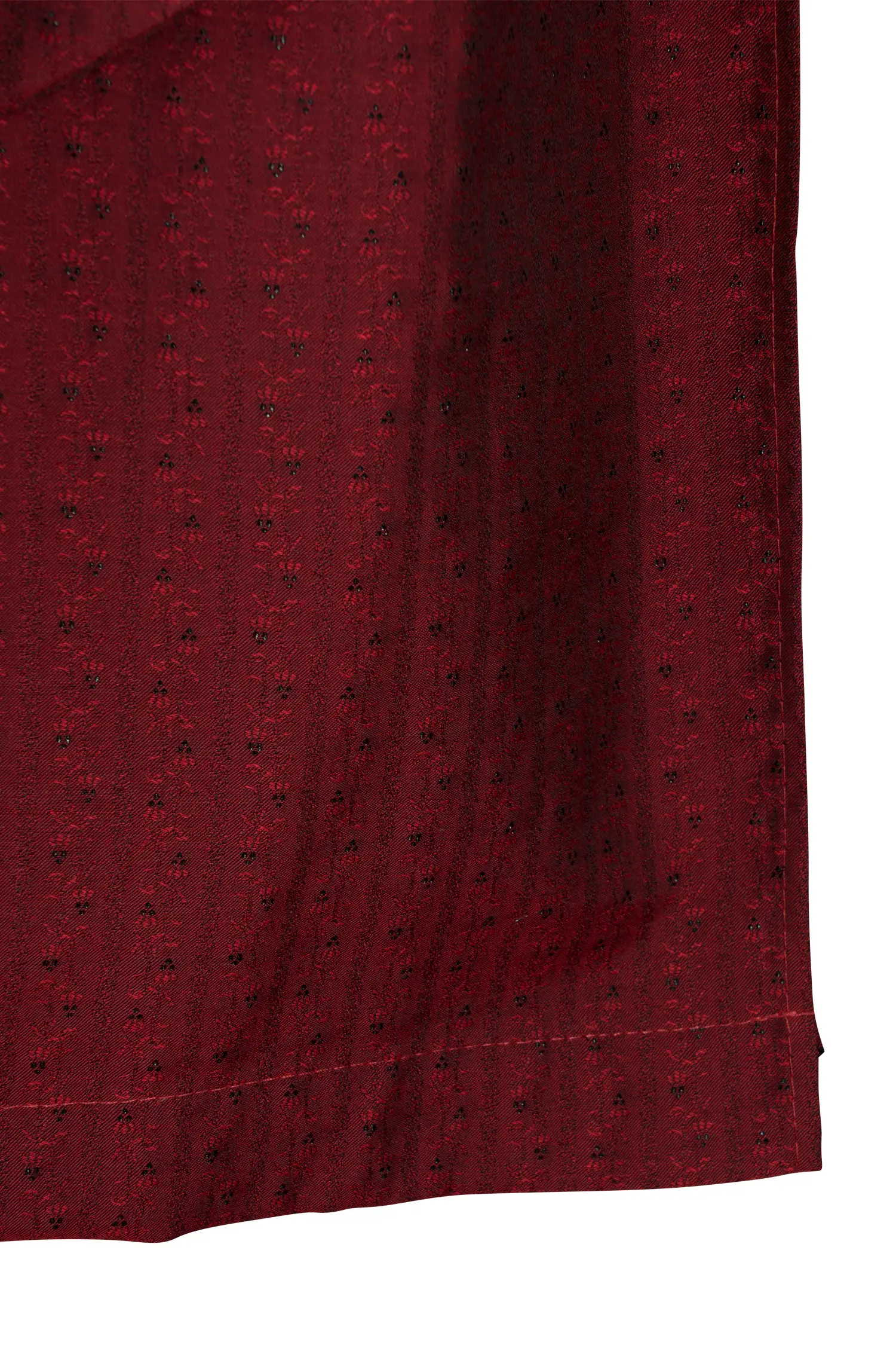 Dirndlschürze dunkelrot schimmernd 70 cm - Detail