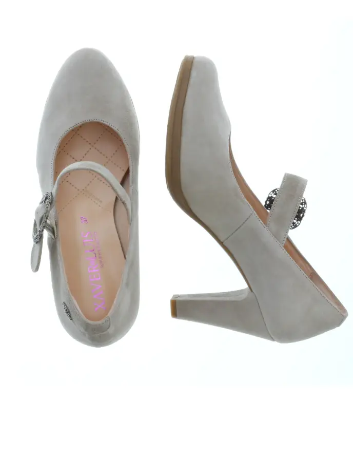Trachten Pumps Sarah von Xaver Luis in Grau Trachtenschuhe Pumps Corda