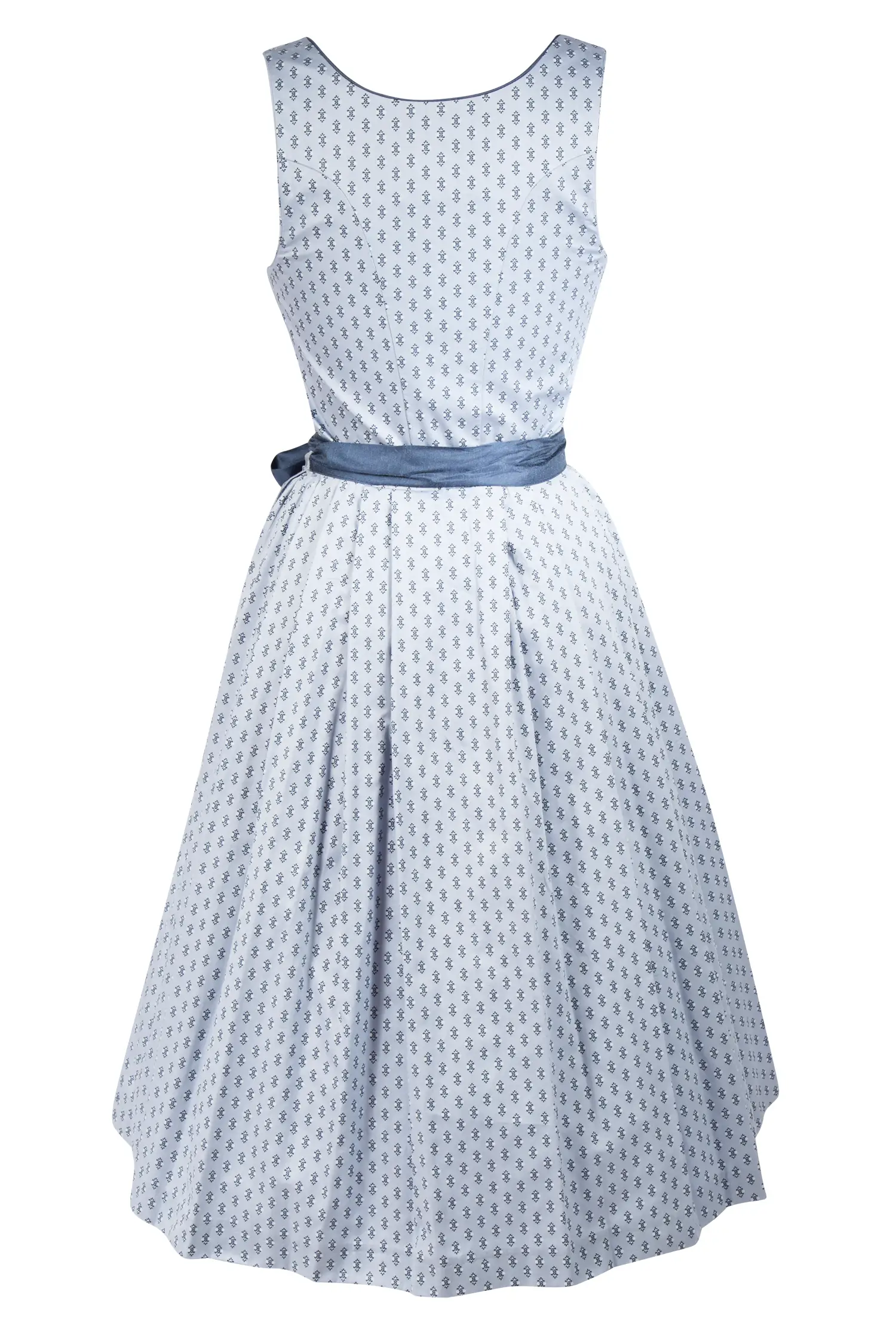 Hellblaues Dirndl Gisela von Julias Dirndl - Rückansicht