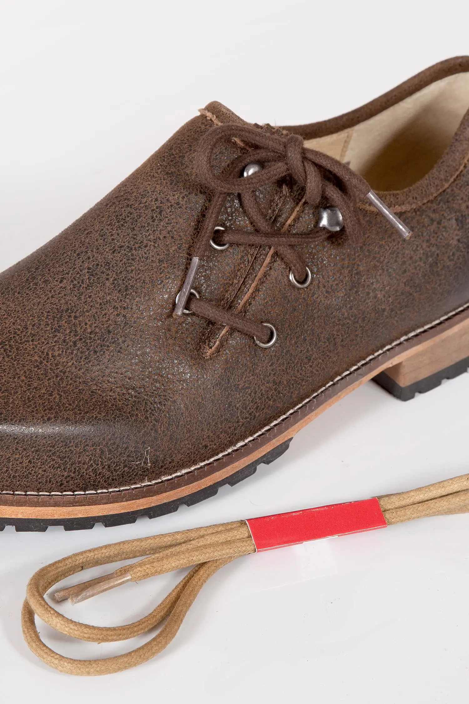 Trachtenschuhe Haferlschuh Murphy in braun Detail