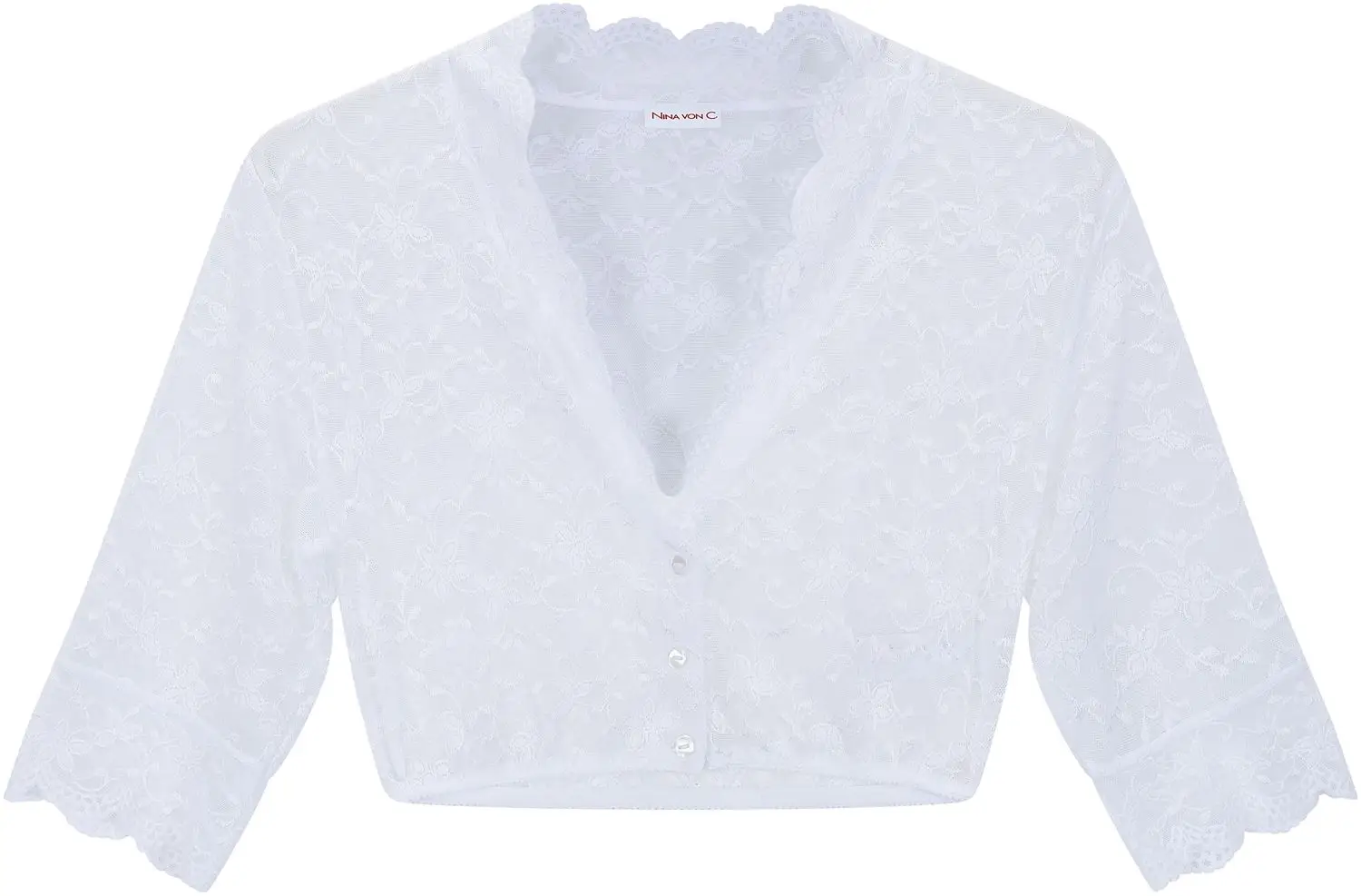 Dirndlbluse Luisa von Nina von C in Weiß