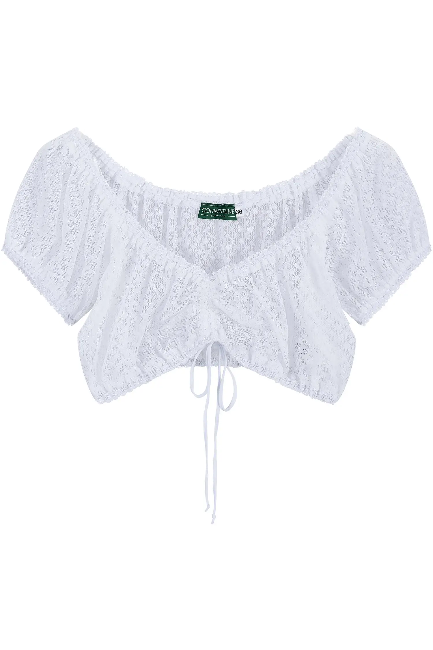 Country Line Dirndlbluse Carmen in Weiß