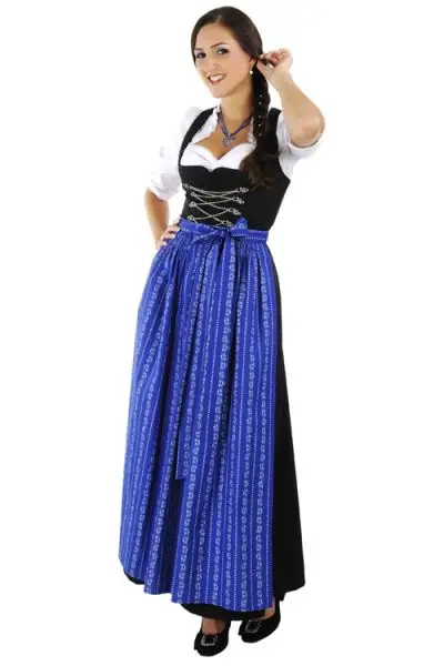 3046-1217-sw5-06_600x600 Langes Dirndl Amber schwarz mit Kettenschnürung