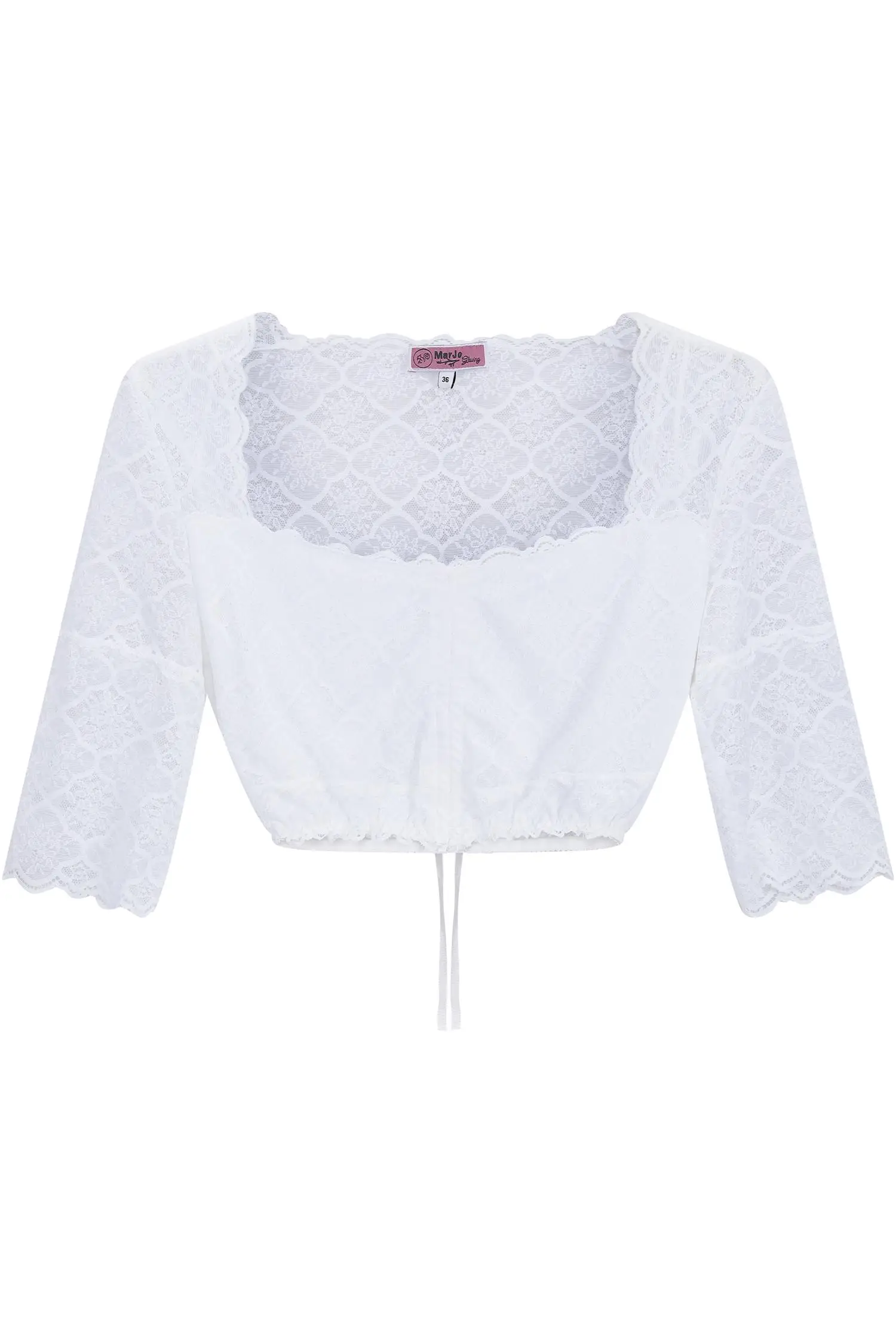 Wollbach Dirndlbluse in Weiß von MarJo