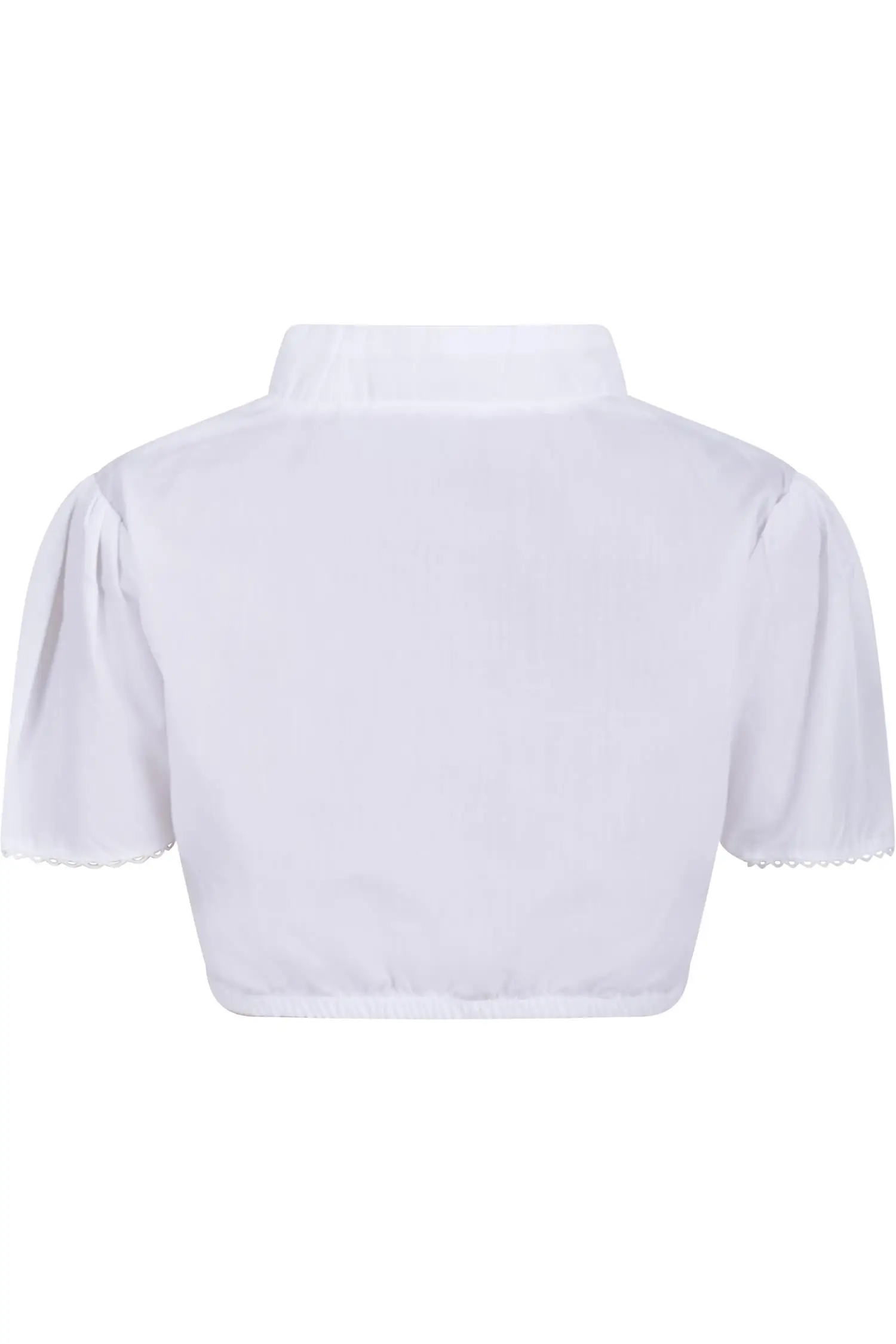 Weiße Kinder Stehkragenbluse von Isar Trachten