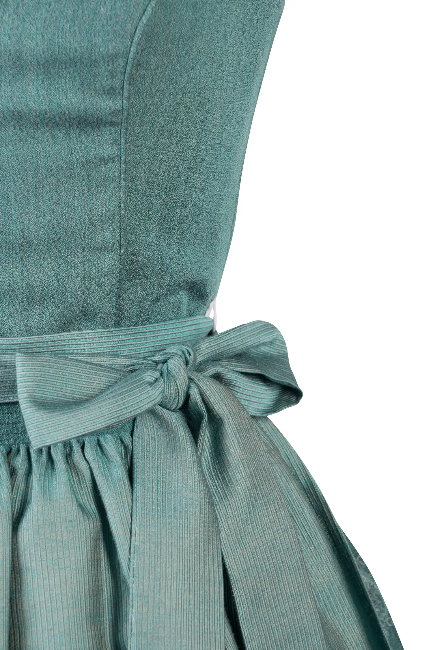 Dirndl Kaja in Petrolfarben Detail Mieder