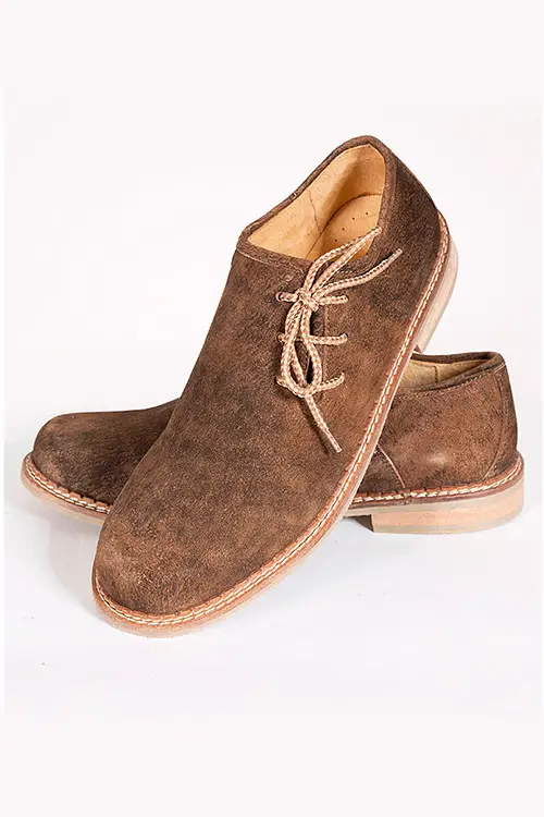 Trachtenschuhe aus Leder in braun beide