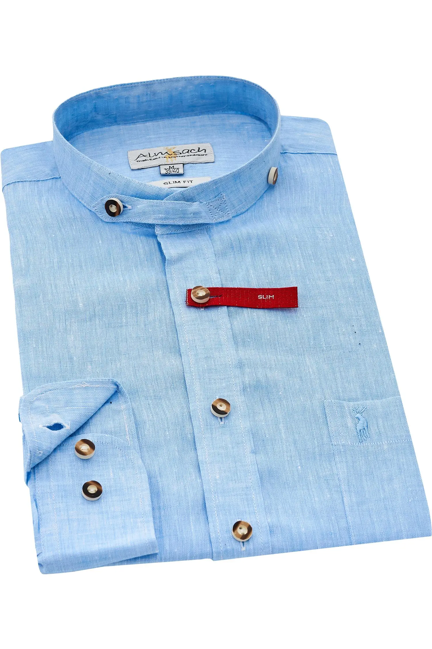 Blaues Almsach Leinenhemd
